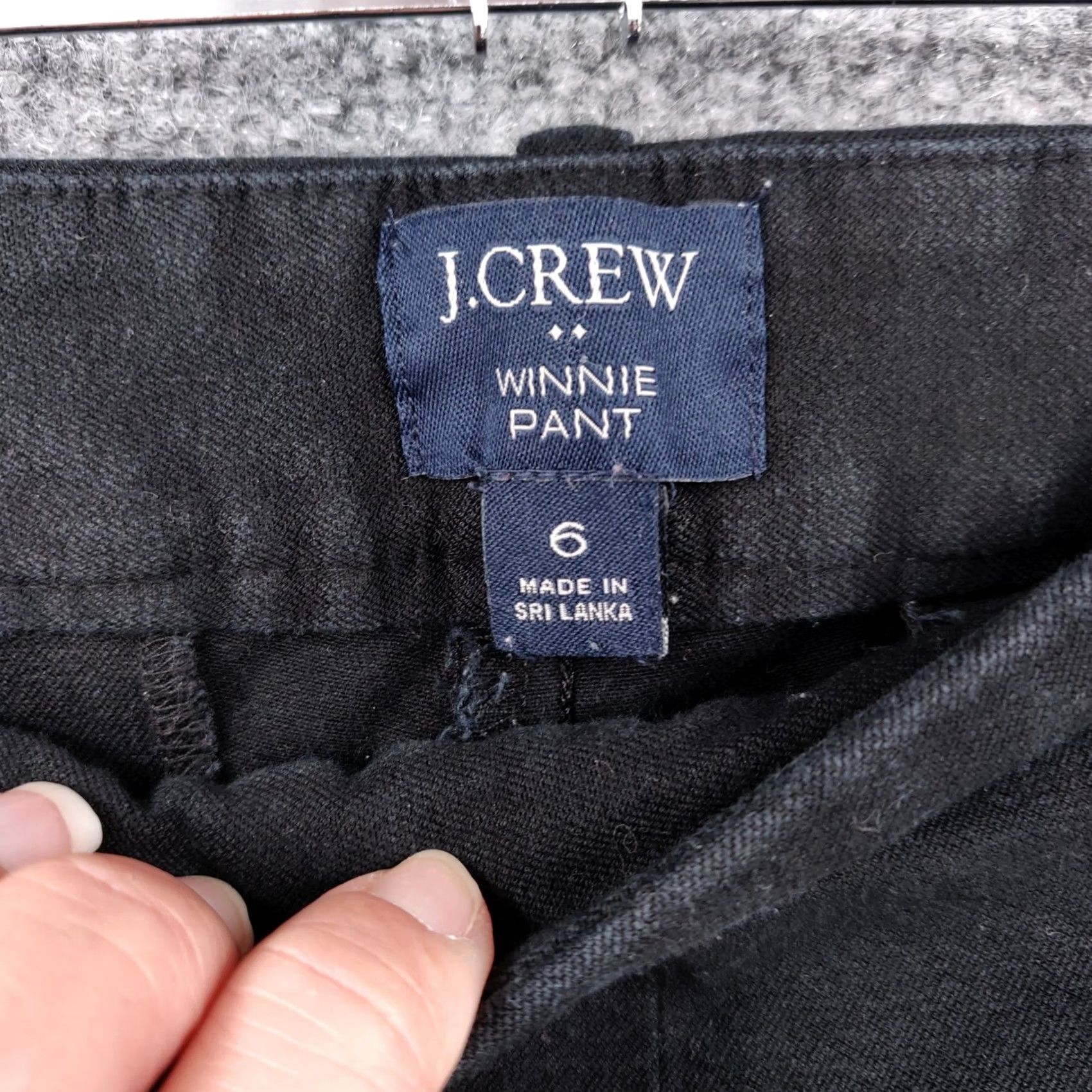 J.Crew J.CREW Pants Womens 6 Black Winnie Cropped Mid Rise Skinny Lined Front Flat Casual Pants Womens Size 28" / US 6 / IT 42 - 3 Thumbnail