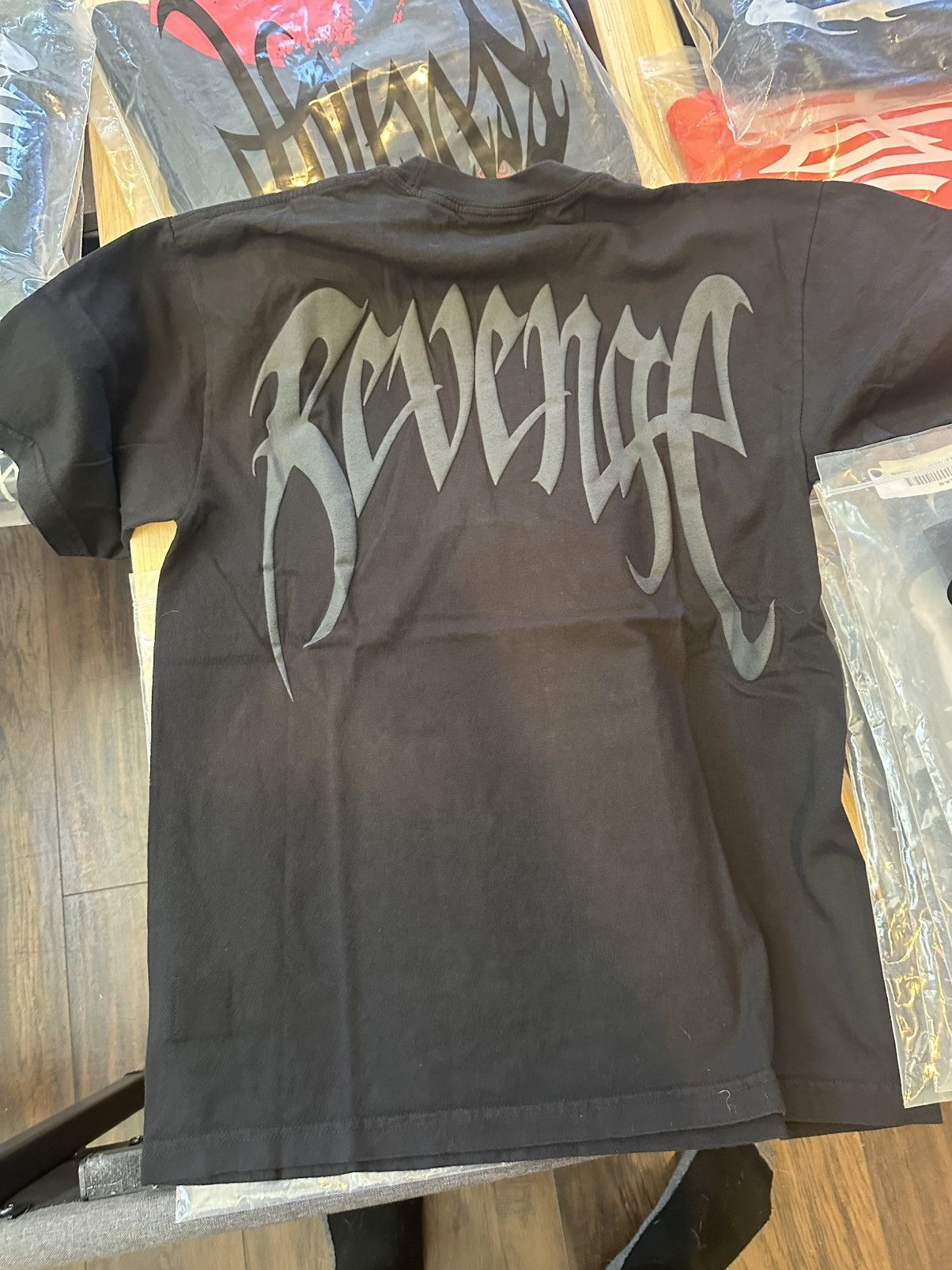Revenge Arch Logo Tee Black/Black Size US M / EU 48-50 / 2 - 2 Thumbnail
