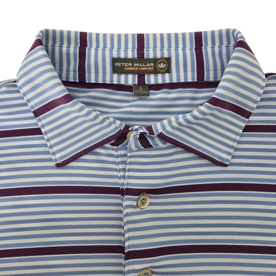 Peter Millar PETER MILLAR Crown Summer Comfort Golf Performance Polo L Size US L / EU 52-54 / 3 - 9 Thumbnail
