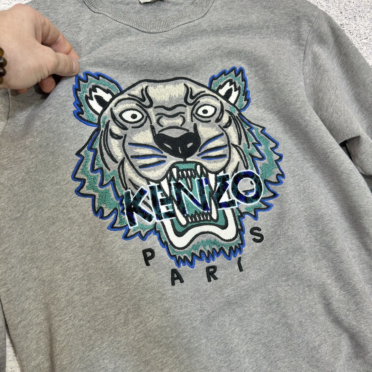Kenzo Kenzo Mens Cotton Sweatshirt Embroidered Logo L size Size US L / EU 52-54 / 3 - 4 Thumbnail