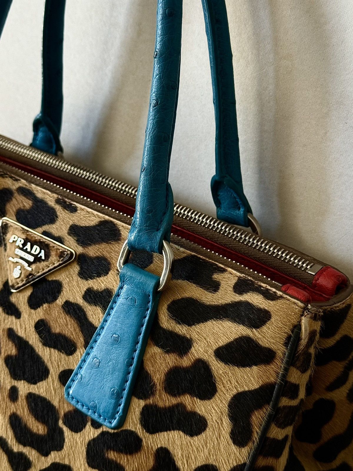 Prada Rare Prada - Galleria - Ostrich Cavallino - Hand bag Size ONE SIZE - 3 Thumbnail