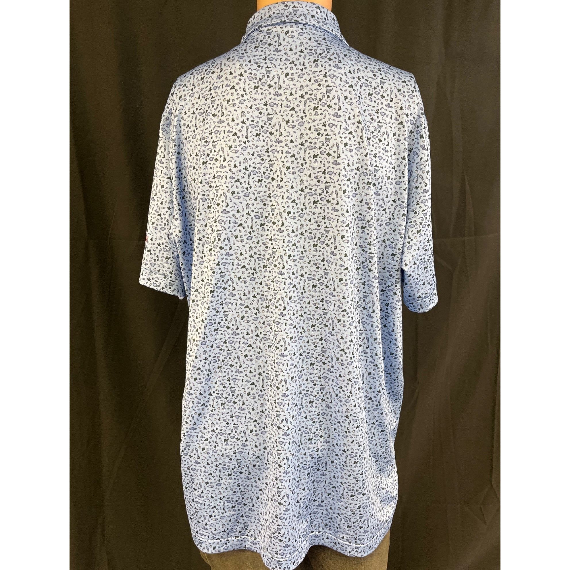 Peter Millar Peter Millar Summer Comfort Men's Blue Golf Shirt/Polo Sz L Size US L / EU 52-54 / 3 - 2 Thumbnail