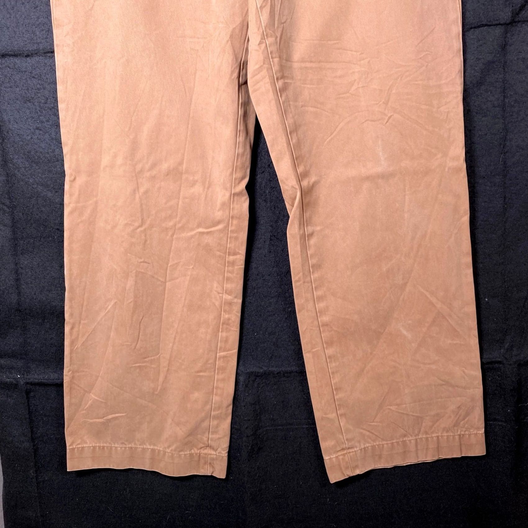 Eddie Bauer Eddie Bauer Mens Pants Khakis Straight Leg 32x32 100% Cotton Brown Front Flat Front Zip Button Pockets Clothing Folded? Size US 32 / EU 48 - 3 Thumbnail