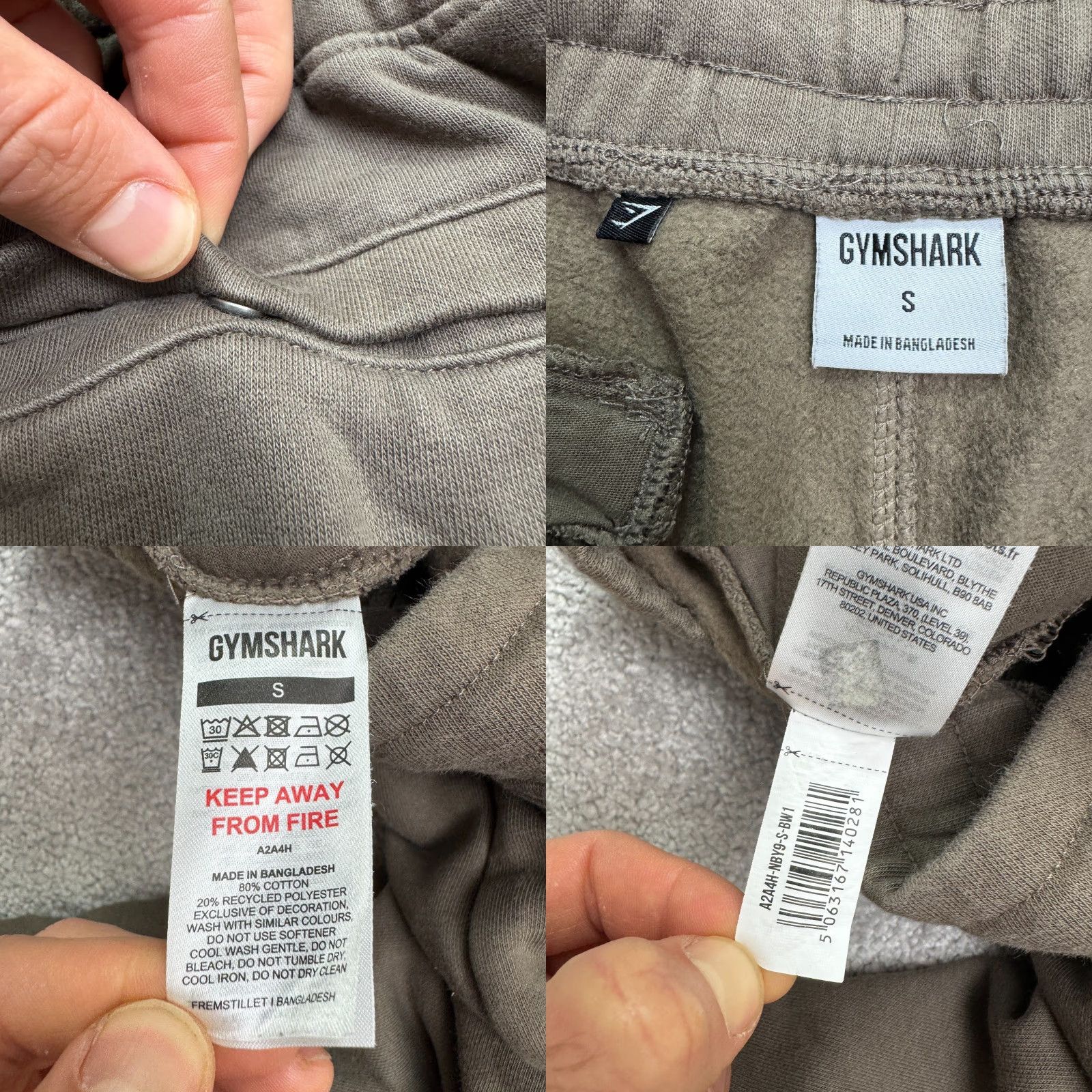 Gymshark Gymshark Jogger Sweatpants Womens Small Brown Gusset Crotch Fleece Active 30x28 Size 28" / US 6 / IT 42 - 8 Thumbnail