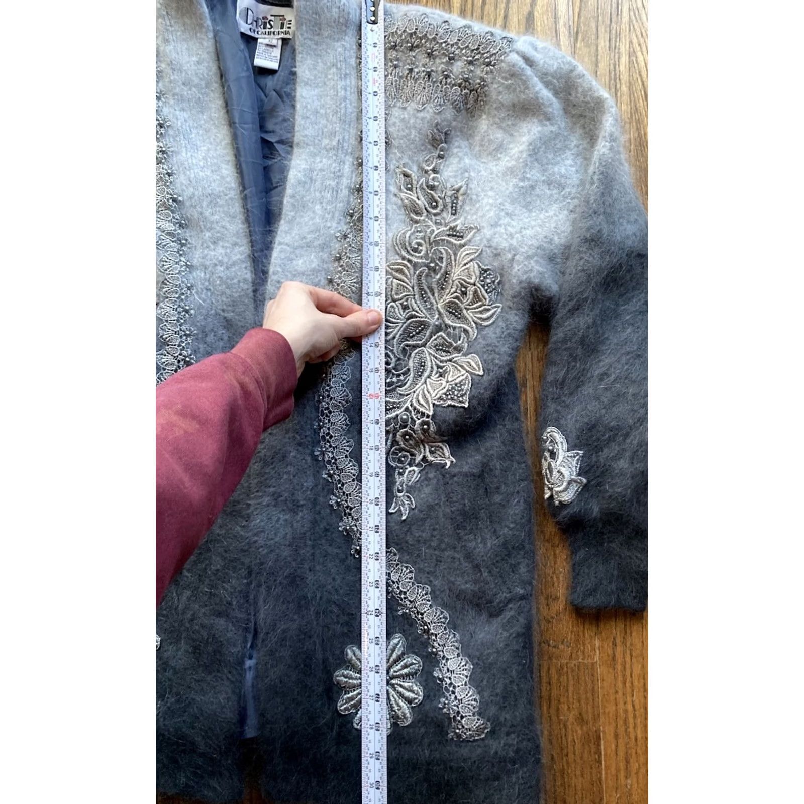 Vintage VINTAGE Christie’s Of California Angora Jacket Coat Womens XL Lined Gray 80s 90s Men? Womens Size XL / US 12-14 / IT 48-50 - 5 Thumbnail