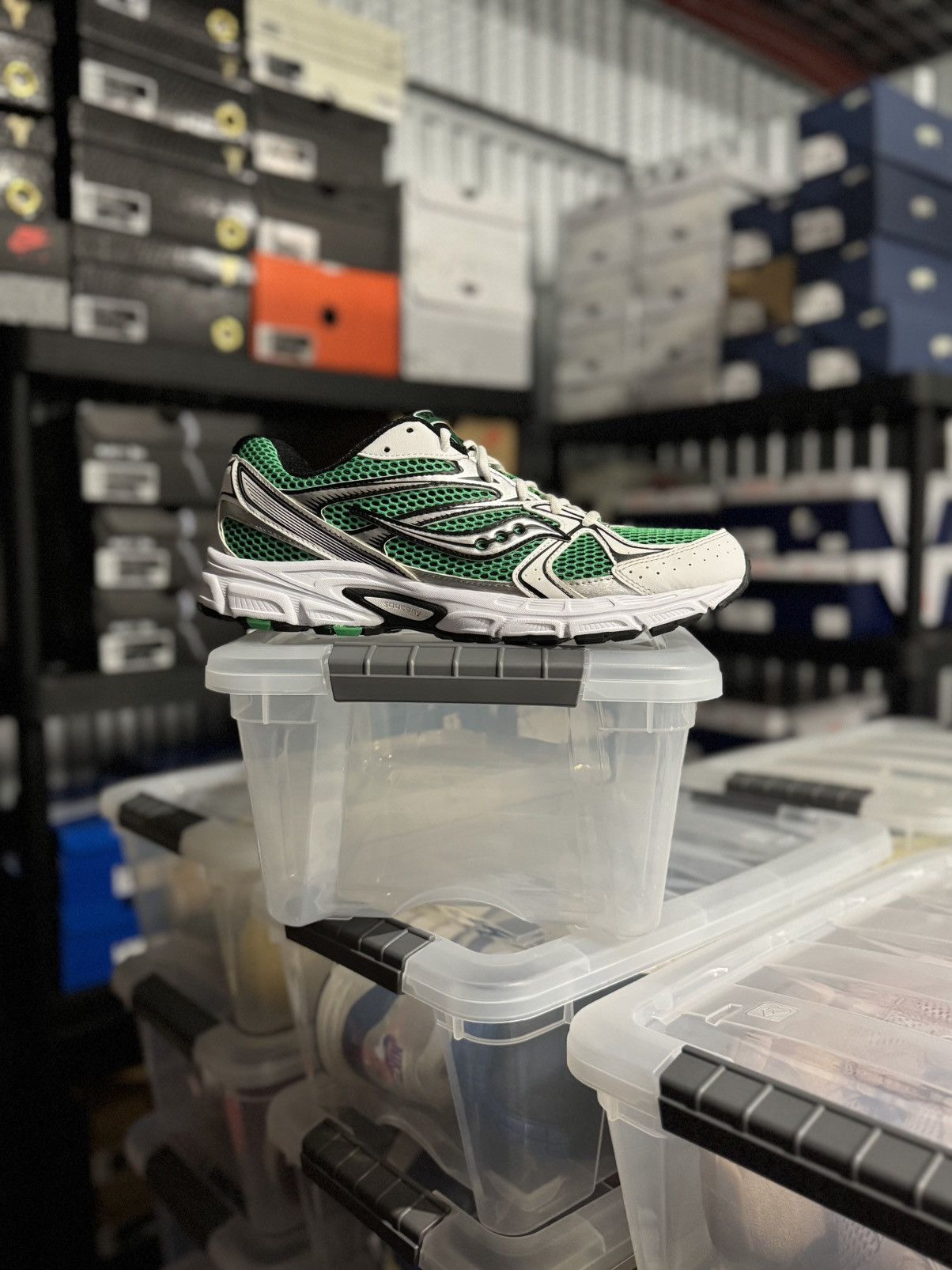 Saucony Saucony Grid Ride Millenium White Green Black Size 11.5 Size US 11.5 / EU 44-45 - 1 Thumbnail