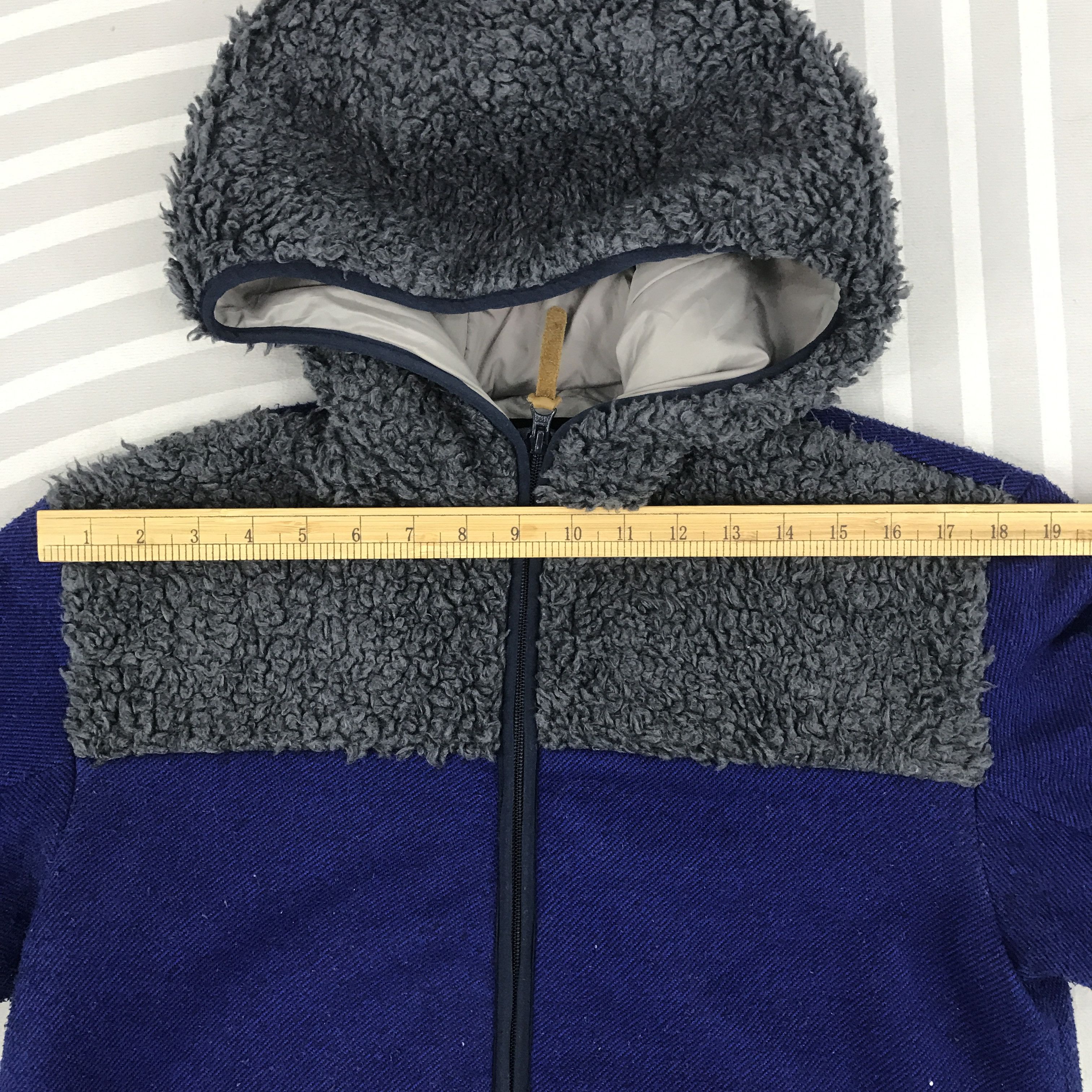 Issey Miyake × Vintage × mercibeaucoup Vintage Mercibeaucoup By Issey Miyake Sherpa hoodie jacket Size US L / EU 52-54 / 3 - 5 Thumbnail