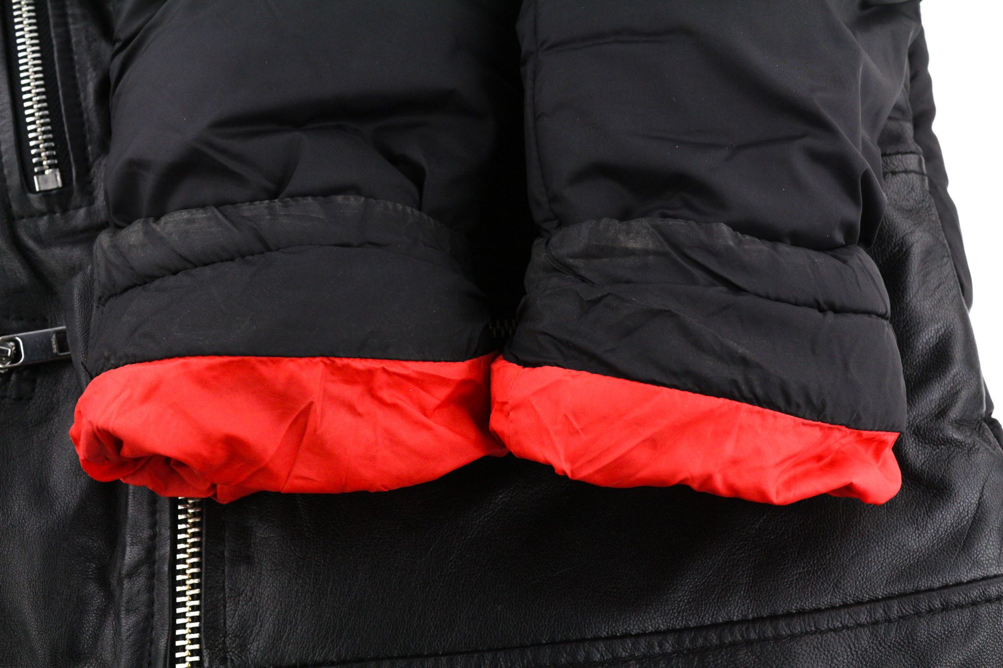 Diesel L-WINTER M Black Lambskin Leather Padded Jacket 81725 Size US M / EU 48-50 / 2 - 12 Thumbnail