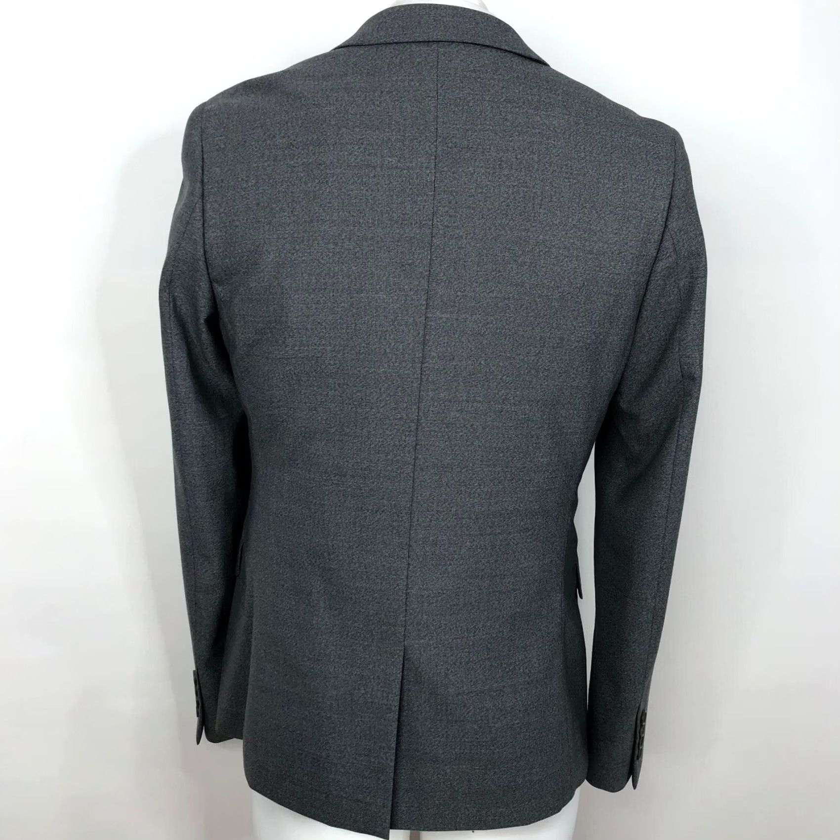 Topman Topman US 38 Men’s Wool Blend Two-Button Blazer Sport Coat Jacket Light Gray Size 38R - 3 Thumbnail