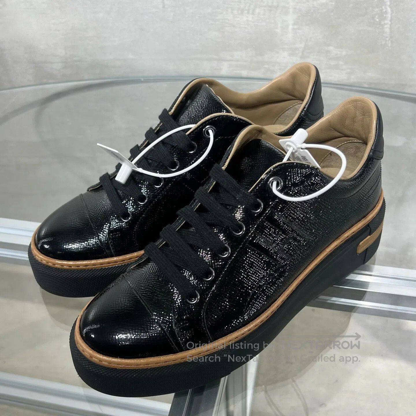 Hermes Hermes Black H thick-soled shoes Size US 6.5 / IT 36.5 - 1 Thumbnail