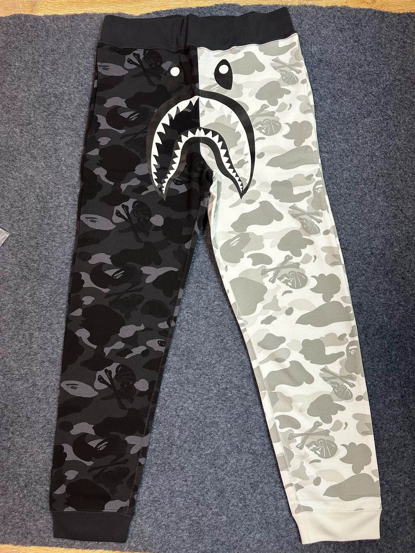 Bape Bape Nbhd Black-white Shark Collab Size US 36 / EU 52 - 1 Thumbnail