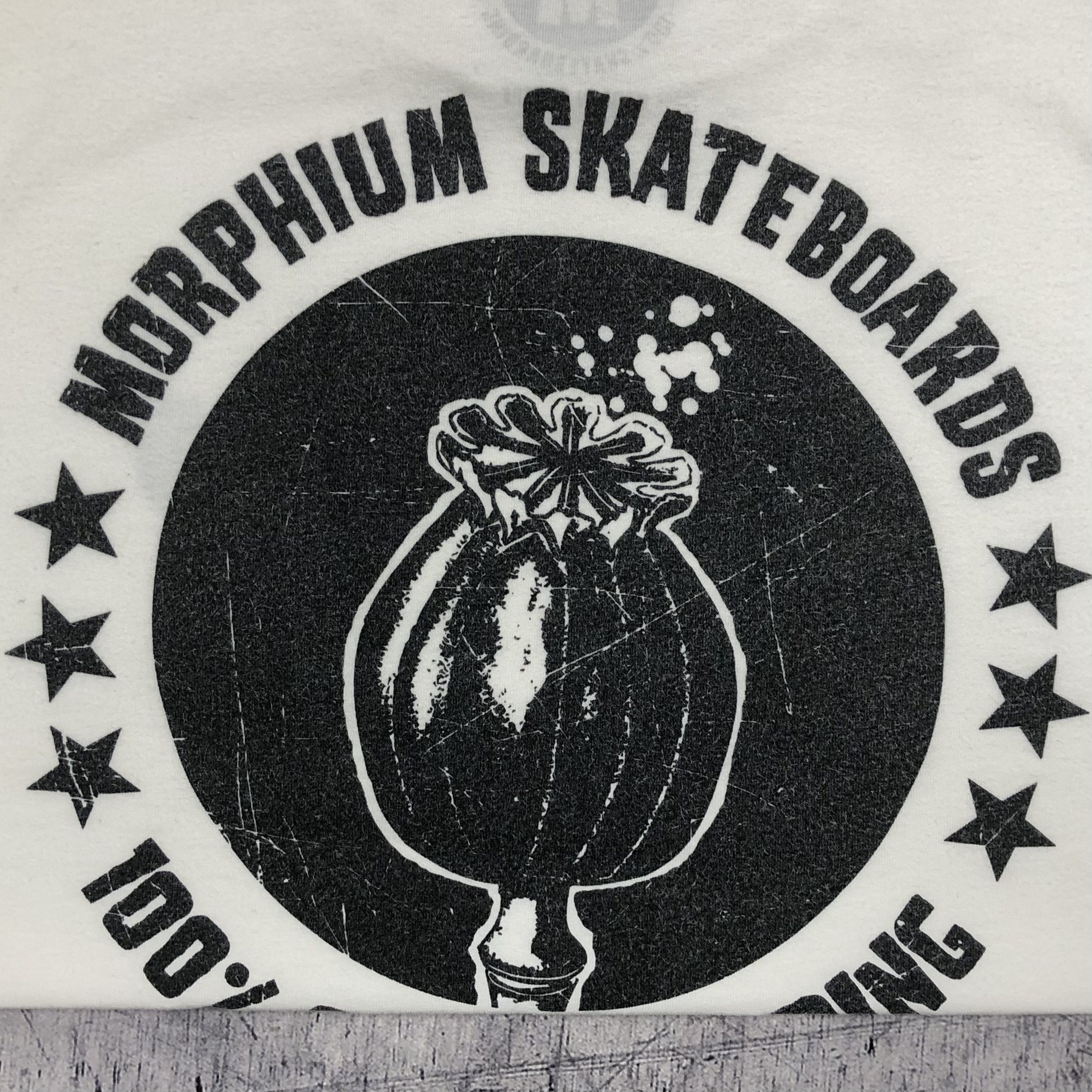 Vintage Y2K Morphium Skateboards Opium Tee Size US M / EU 48-50 / 2 - 2 Thumbnail
