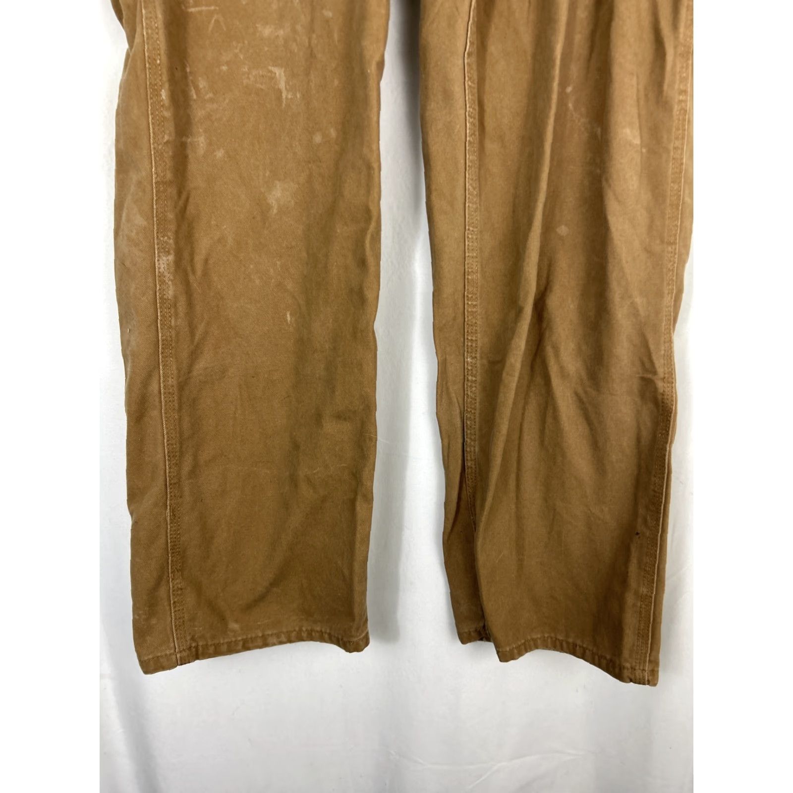 Vintage VINTAGE Stanley Mens 38x30 Duck Brown Carpenter Utility Pants 100% Cotton Stains Brown 38 30 Mens Pants Carpenter Cotton Stains Duck Brown Stanley Size US 38 / EU 54 - 2 Thumbnail