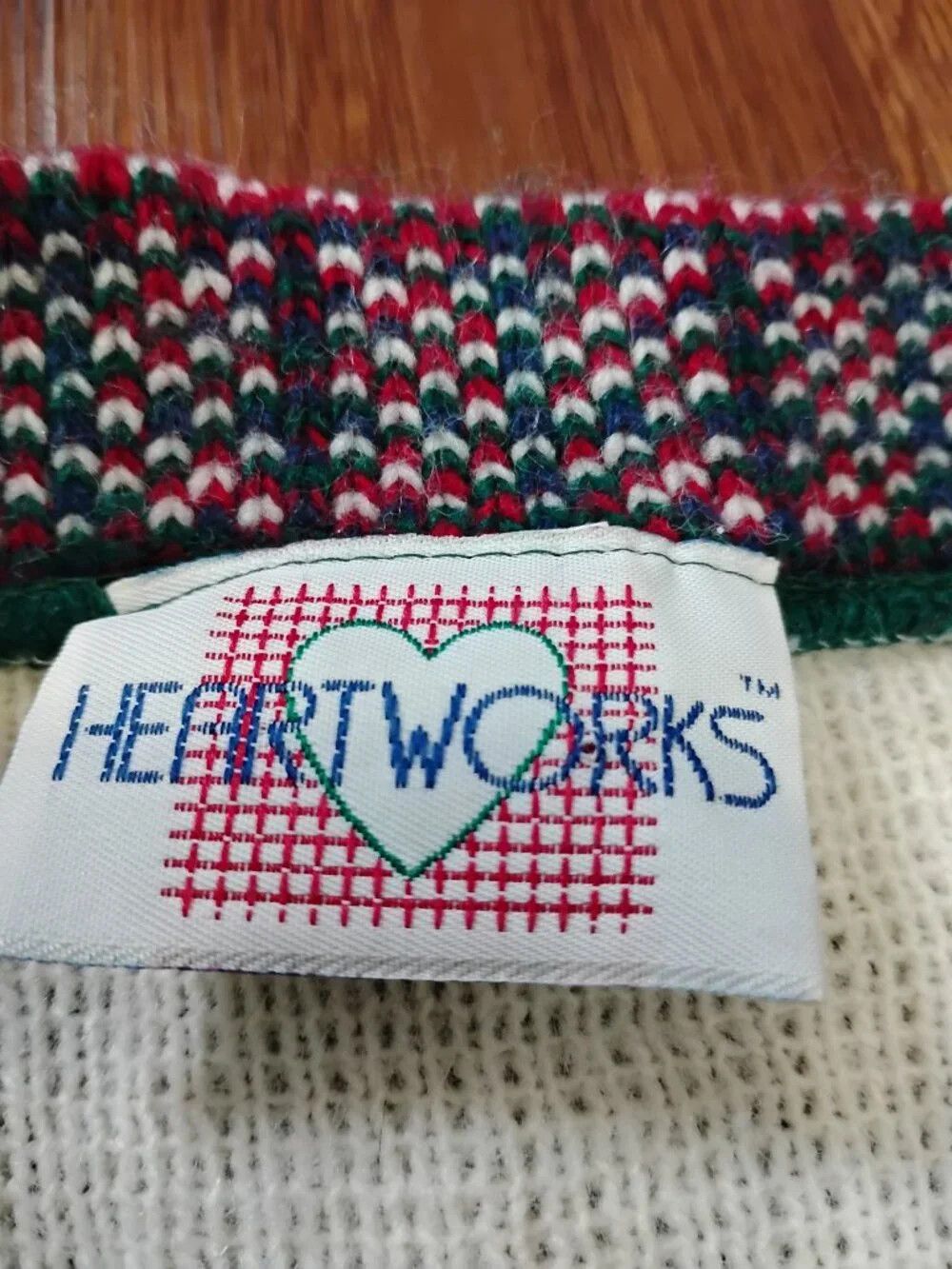 Other Vintage Heartworks Plaid Hearts Cardigan Sweater Size S / US 4 / IT 40 - 3 Thumbnail
