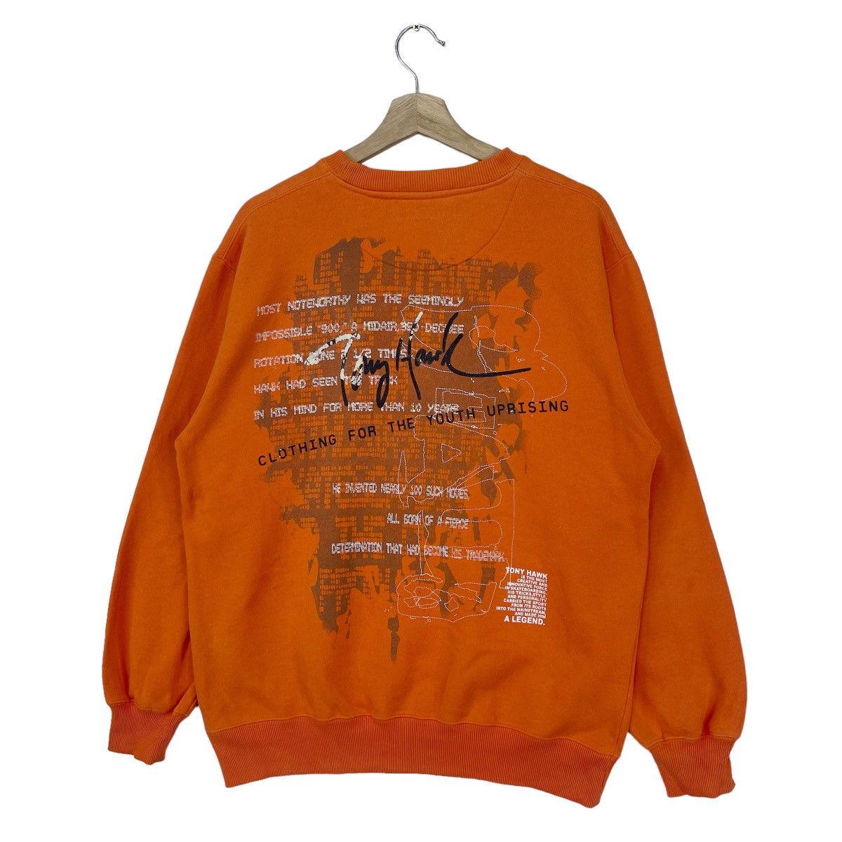 Powell Peralta × Tony Hawk × Welcome Skateboards Vintage Tony Hawk Skateboard Sweatshirt Size US M / EU 48-50 / 2 - 3 Thumbnail