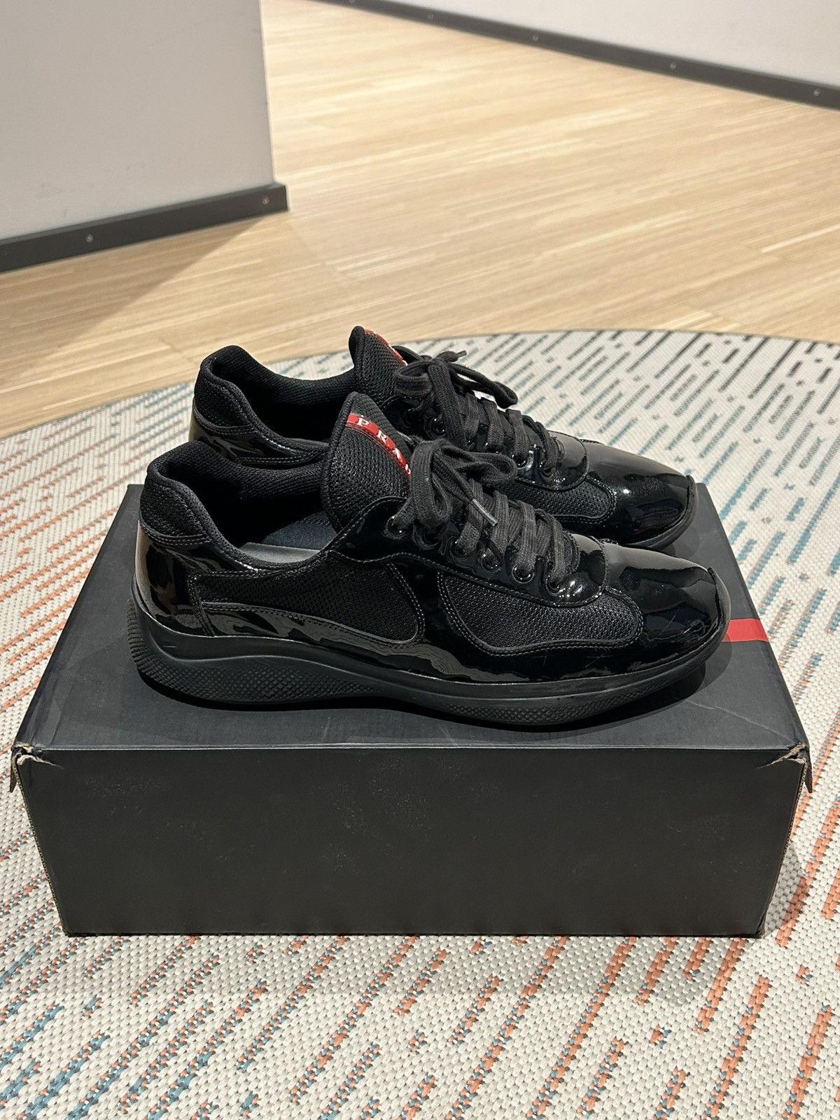 Prada Prada Americas Cup Black Size US 11.5 / EU 44-45 - 3 Thumbnail