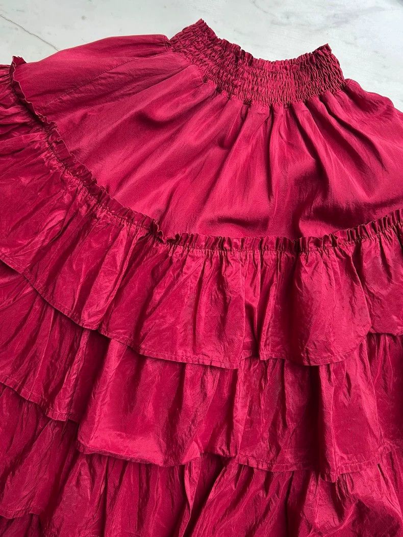 Kenzo KENZO Early silk cake skirt Size 25" / US 0 / IT 36 - 7 Thumbnail