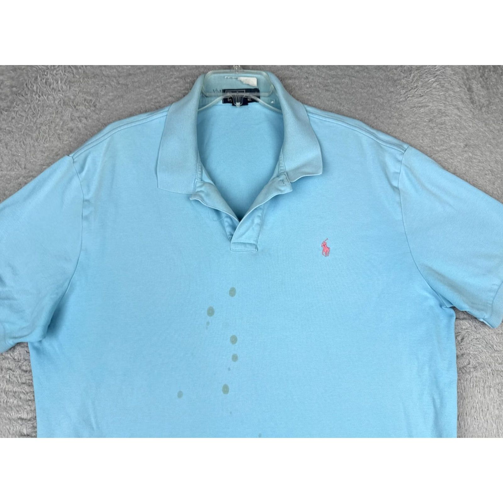 Polo Ralph Lauren Polo By Ralph Lauren Polo Shirt Mens 2XL Blue Cotton Logo Casual Short Sleeve Size US XXL / EU 58 / 5 - 4 Thumbnail