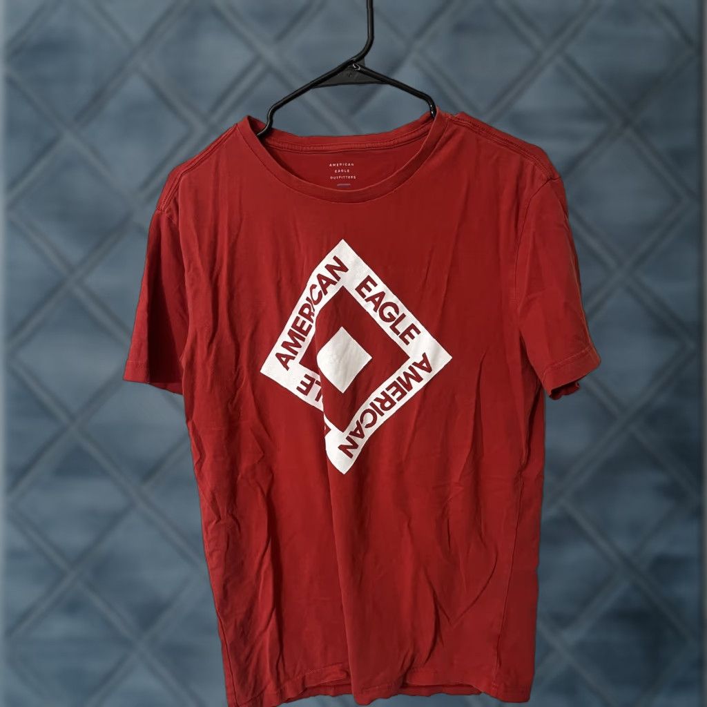 American Eagle Outfitters VINTAGE American Eagle Outfitters Logo Crewneck T Shirt Small Red Mens S Crew Neck Size US S / EU 44-46 / 1 - 1 Thumbnail