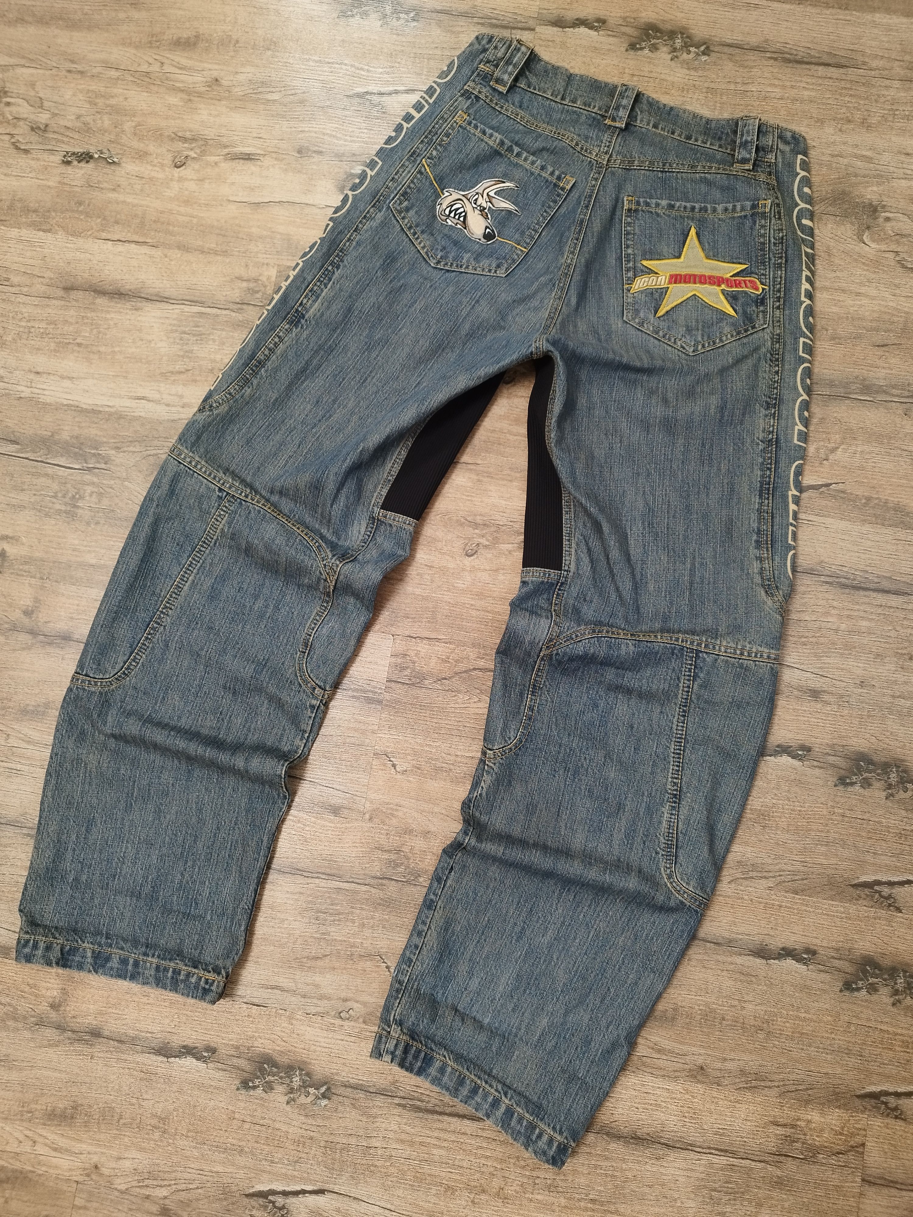 ICON Motorsports Vintage Icon Motosports Heavyweight Riding Jeans Baggy Moto Size US 34 / EU 50 - 1 Thumbnail