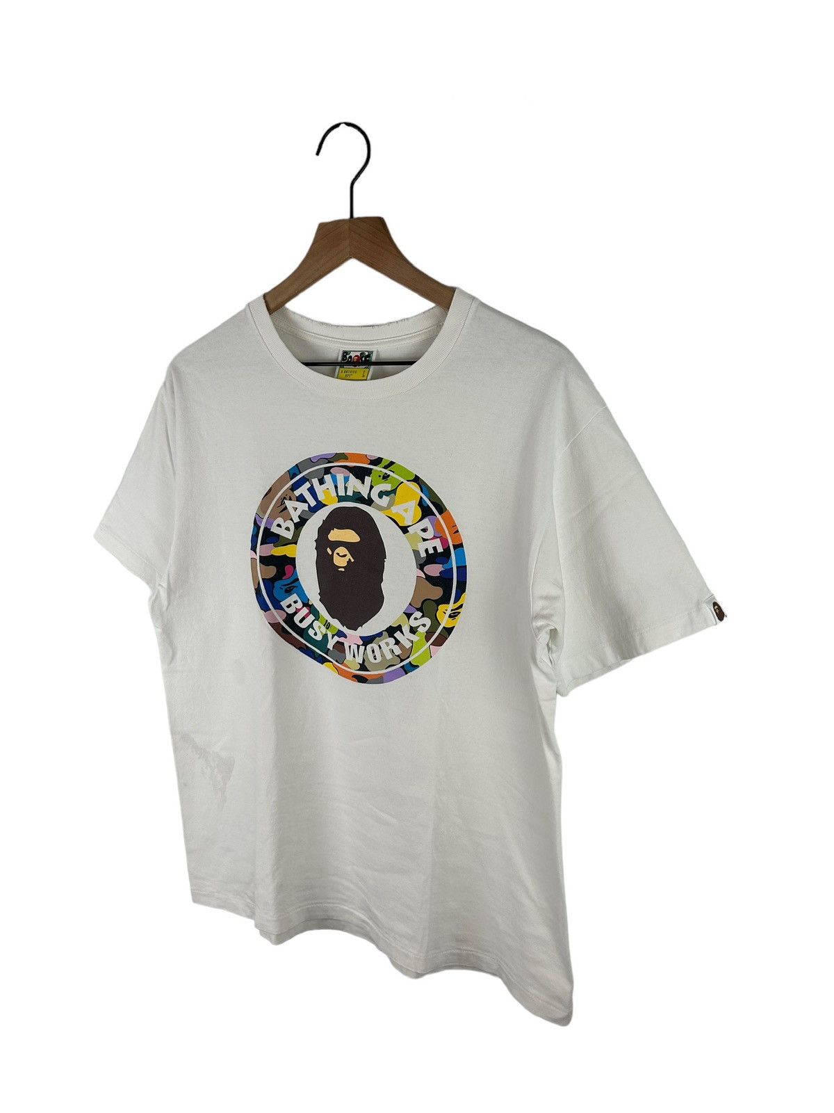 Bape Bape Circle Logo Print T-Shirt Size US L / EU 52-54 / 3 - 2 Thumbnail