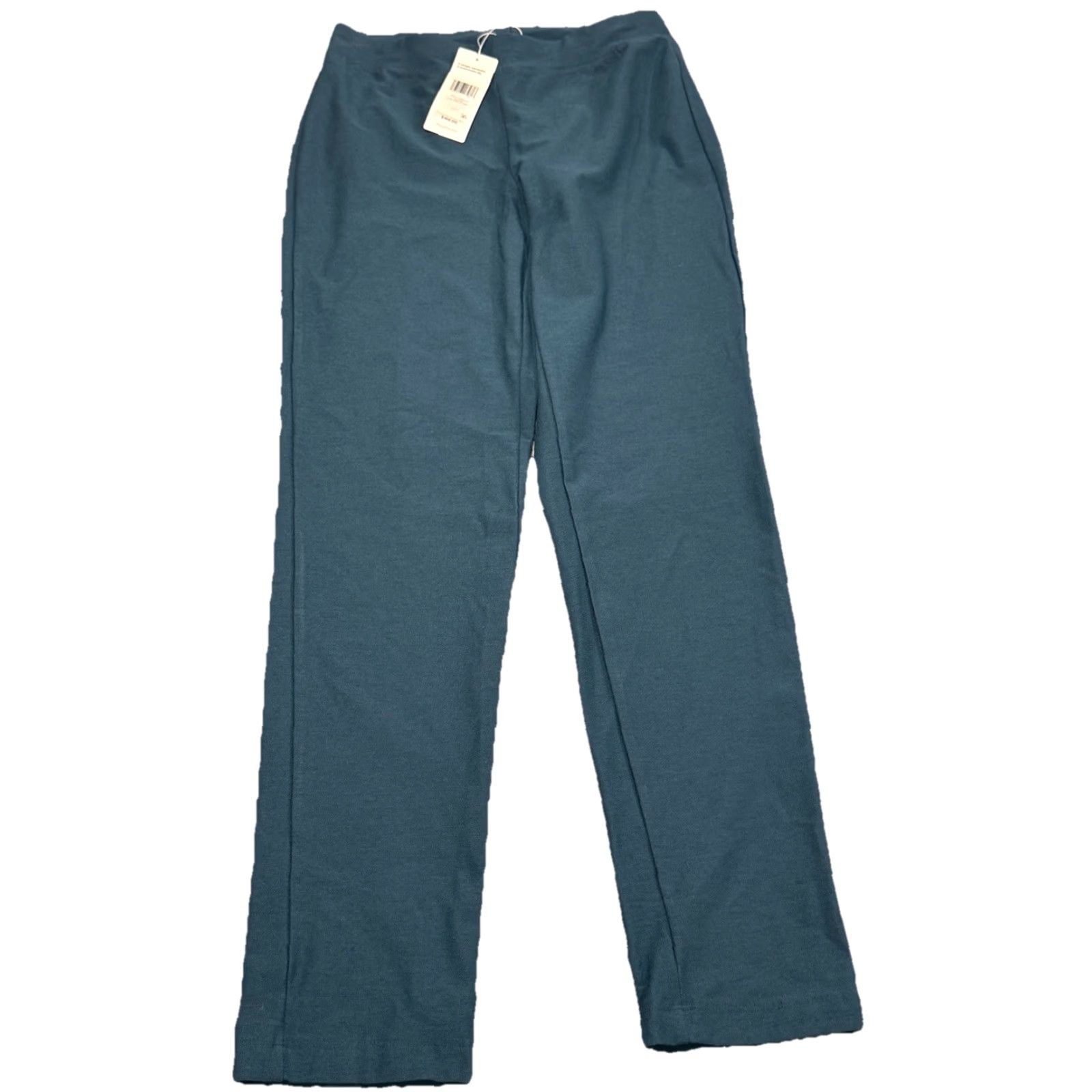 Eileen Fisher VINTAGE Eileen Fisher Women's Ankle Pants Slim Tapered Crepe Stretch Green 2XS Casual Office Size 26" / US 2 / IT 38 - 2 Thumbnail