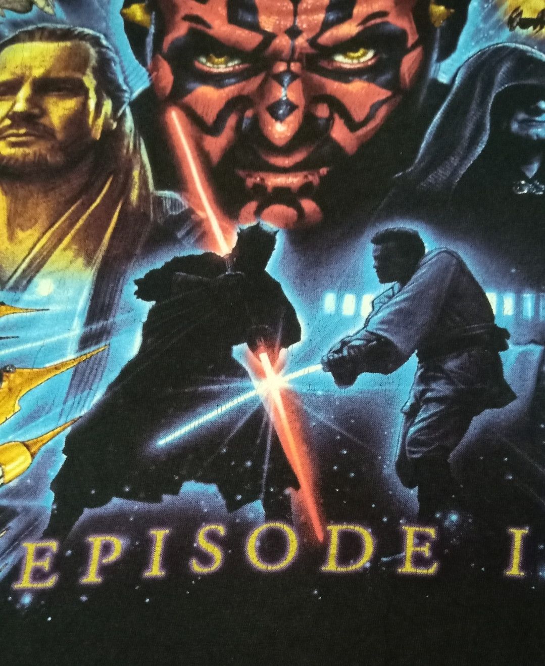 Star Wars × Vintage Vintage 90s Star Wars : Episode I – The Phantom Menace Movie Size US L / EU 52-54 / 3 - 11 Thumbnail