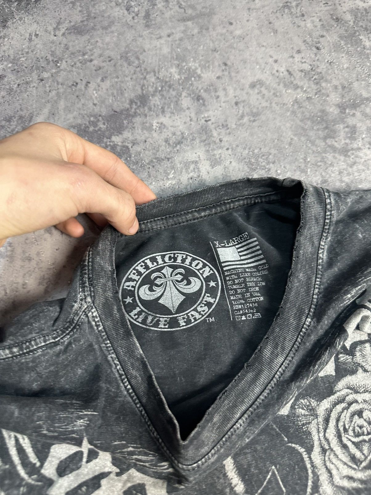 Affliction Crazy Affliction Skeleton vintage t-shirts size M Size US M / EU 48-50 / 2 - 10 Thumbnail