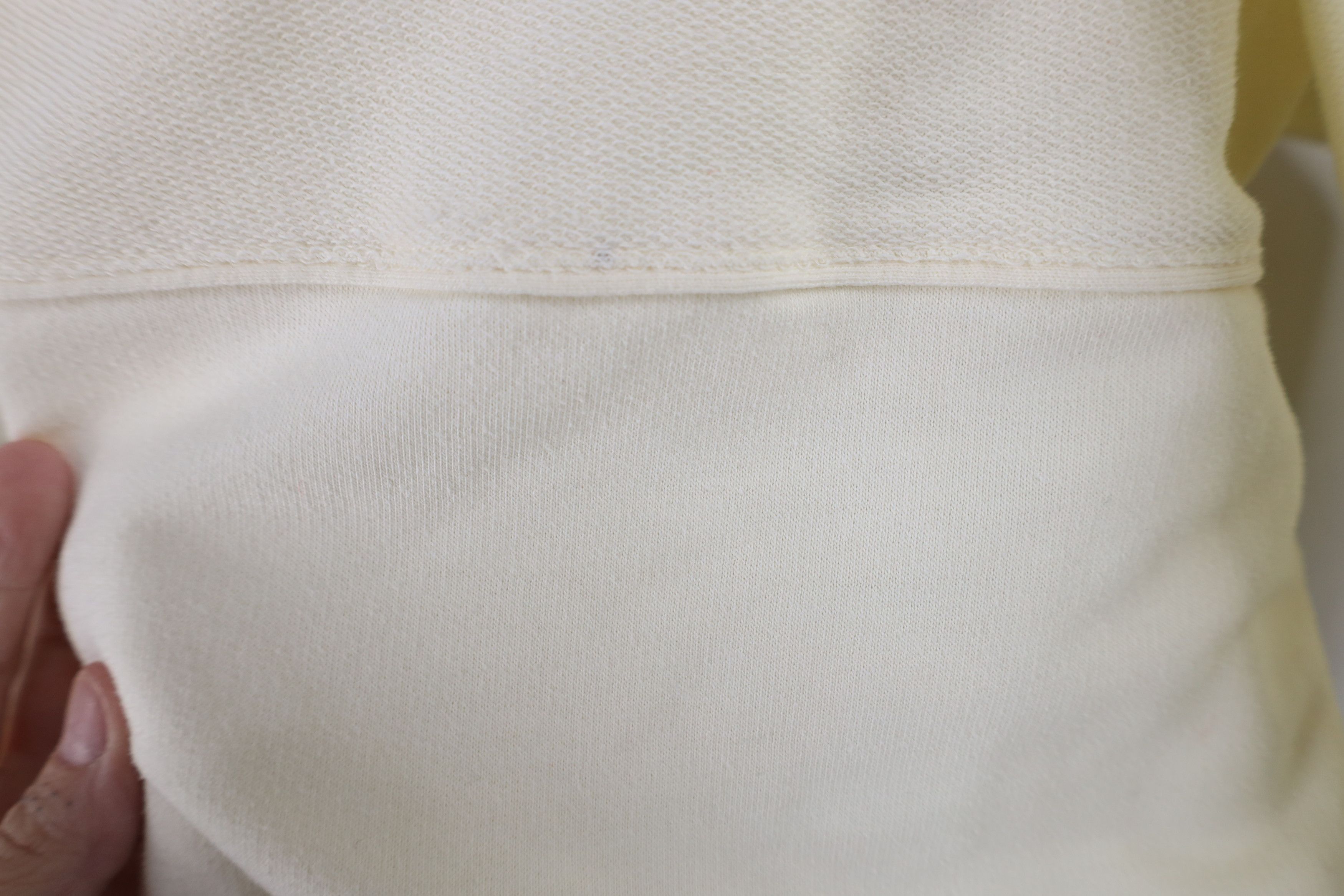 Vintage Vintage 90s Streetwear Collared Pullover Polo Shirt Cream Size US L / EU 52-54 / 3 - 6 Thumbnail