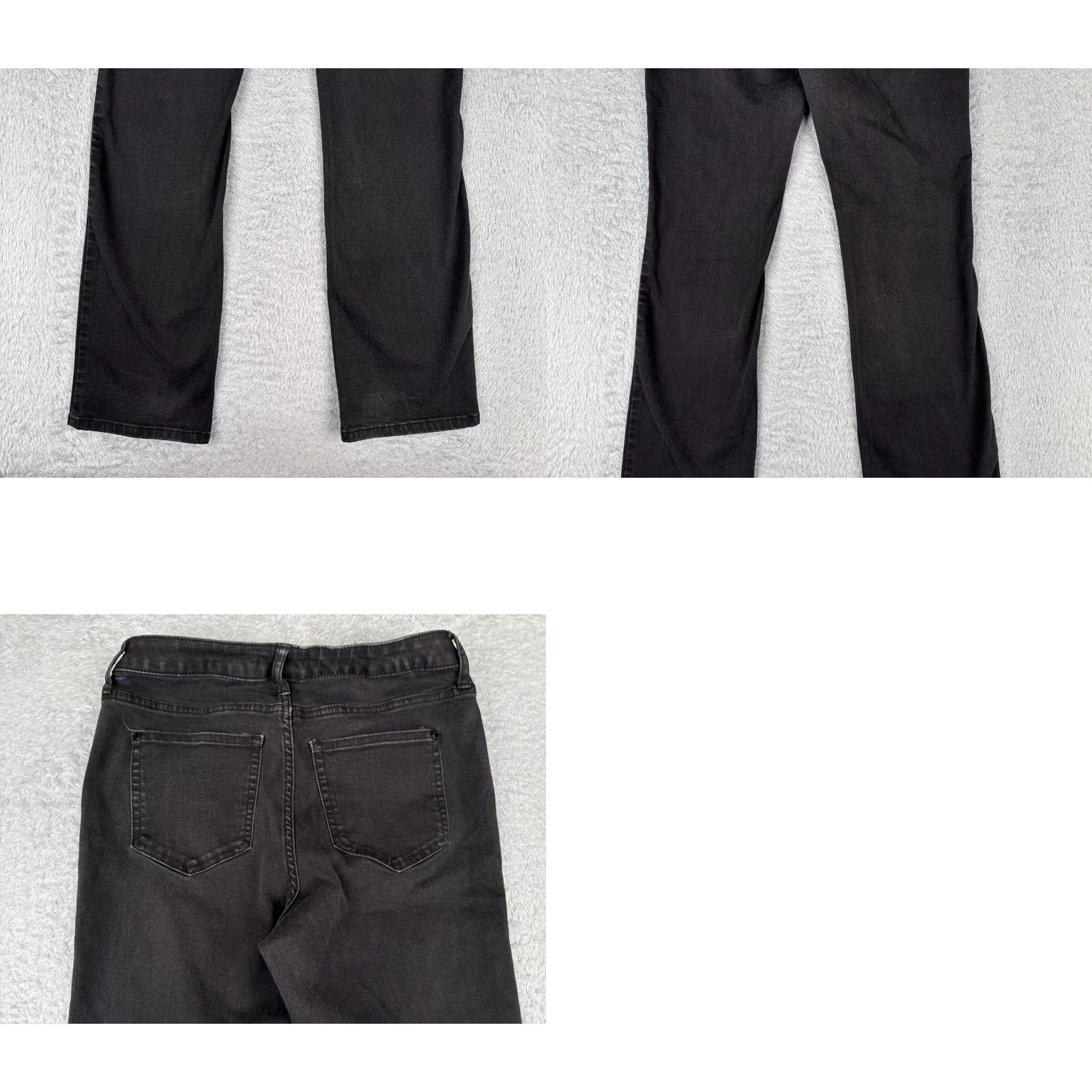Vintage Jenifer Lopez Jeans Womens Bootcut Jeans 28 Black Denim Mid Rise 28x30 Regular 5-Pocket Rock Distressed Jeans Mens Womens Size 28" / US 6 / IT 42 - 10 Thumbnail