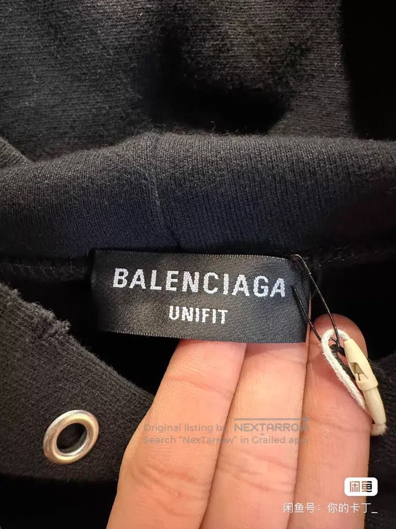 Balenciaga Balenciaga Black hooded sweatshirt Size US XXS / EU 40 - 7 Thumbnail