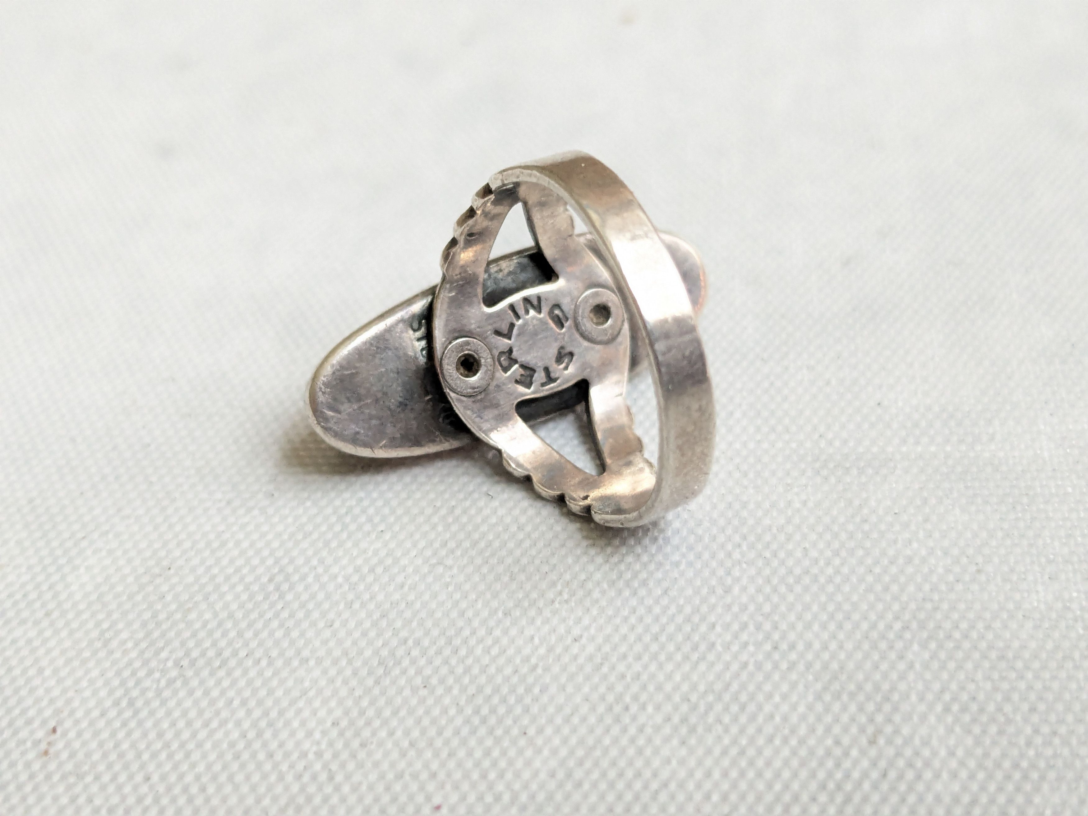 Jewelry Vintage Sterling Silver Ring Dragons Breath 5.25 Native Size ONE SIZE - 8 Thumbnail