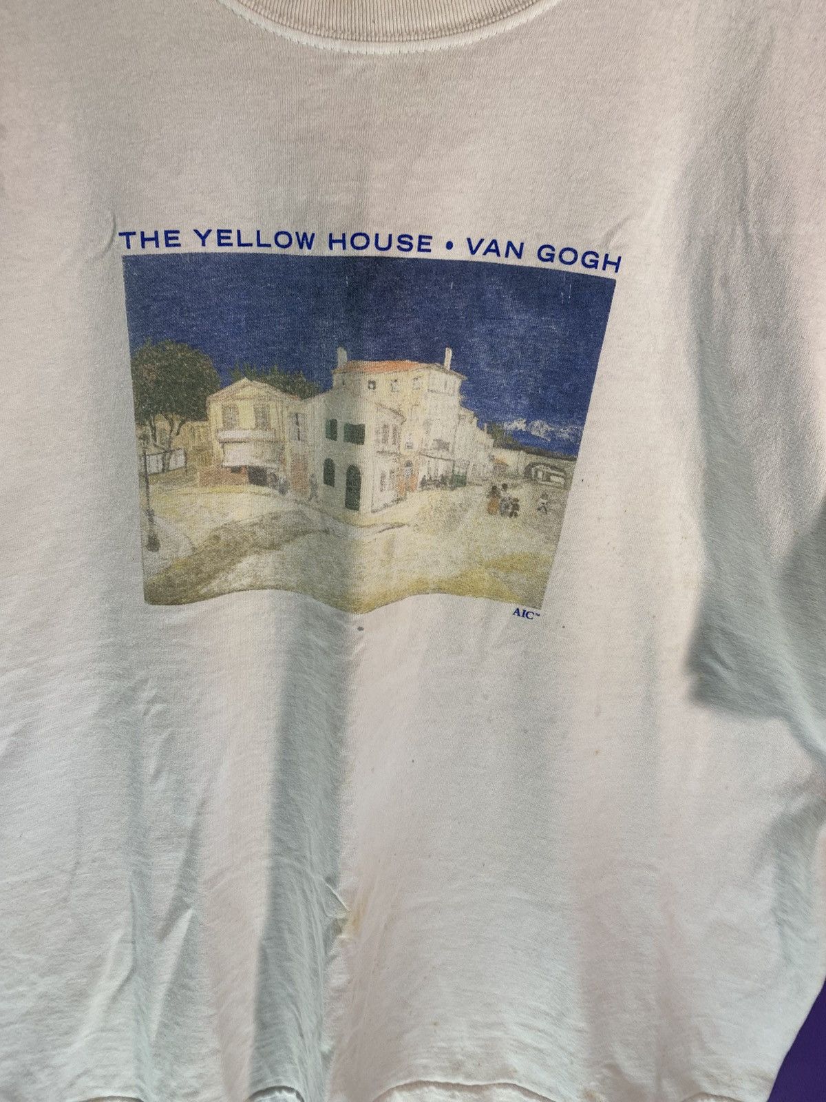 Vintage Vintage 90s Van Gogh the yellow house art tee Size US XL / EU 56 / 4 - 3 Thumbnail