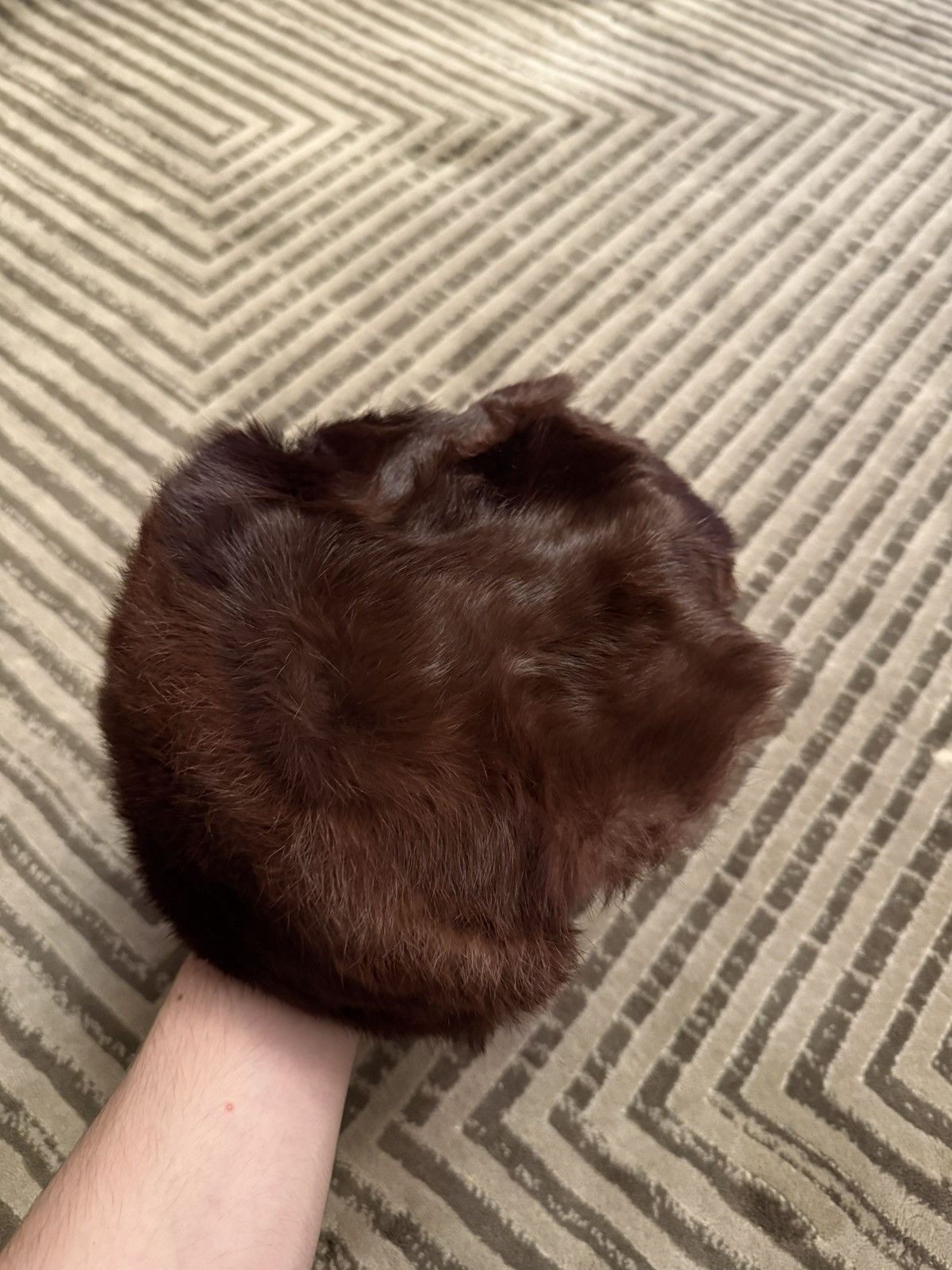 Vintage Vintage fur hat 80s Size ONE SIZE - 4 Thumbnail