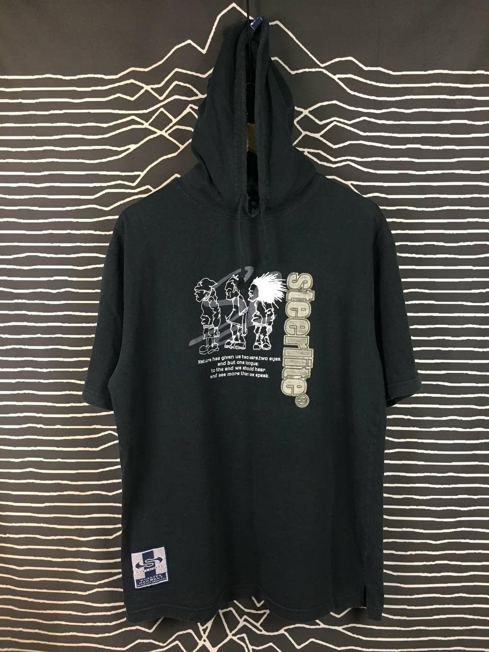Japanese Brand Vtg Steerlite Japanese Streetwear Short Sleeve Hooded Tee Size US L / EU 52-54 / 3 - 3 Thumbnail