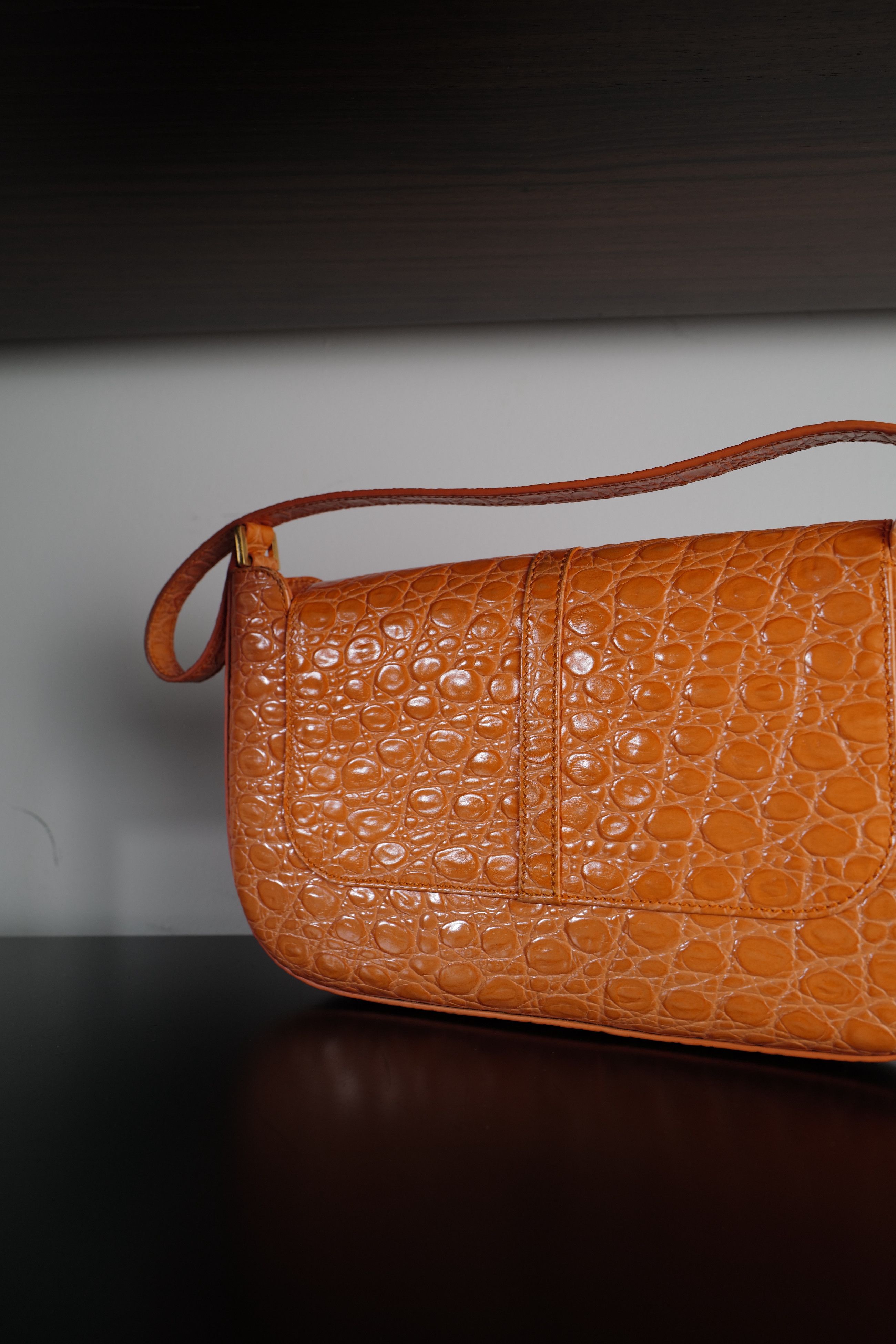 By Far BY FAR MIRANDA PAPAYA CROCO Size ONE SIZE - 12 Thumbnail
