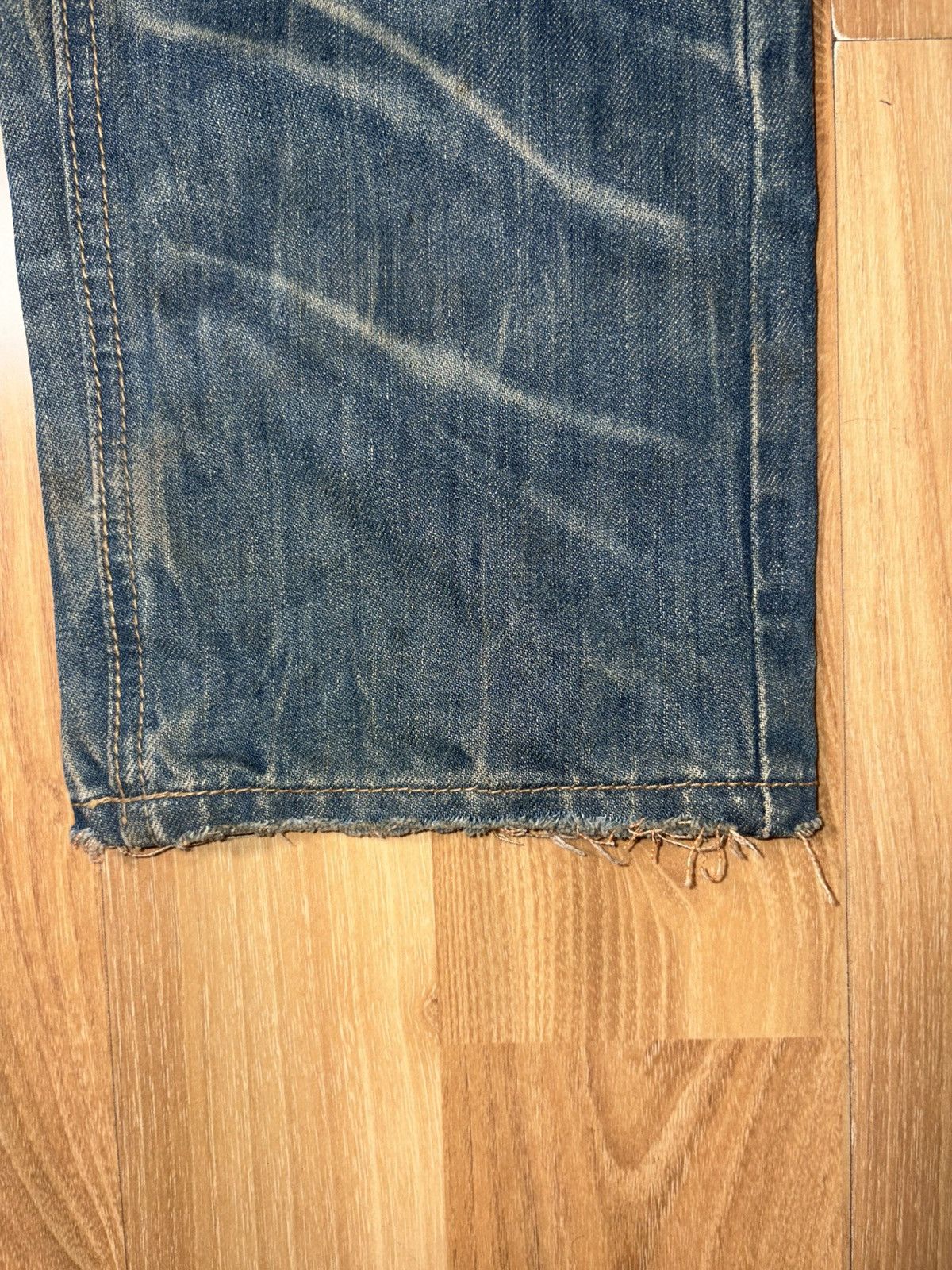 Japanese Brand Vintage Guidance Jeans Dirty Wash Y2K Streetwear Orange In Size US 32 / EU 48 - 5 Thumbnail