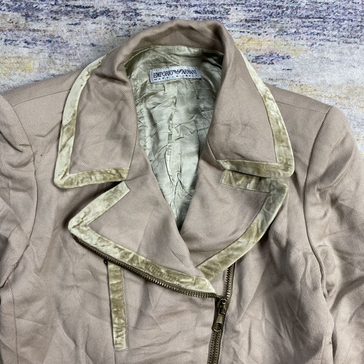 Emporio Armani Vintage Emporio Armani asymmetrical bikers jacket Size M / US 6-8 / IT 42-44 - 5 Thumbnail