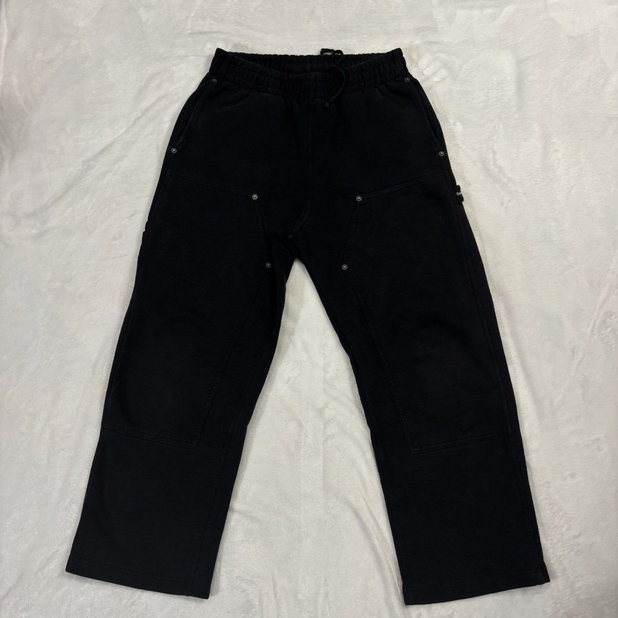 Supreme Supreme Baggy Sweatpants Double Knee Painter Black Mens S Size US 30 / EU 46 - 1 Thumbnail
