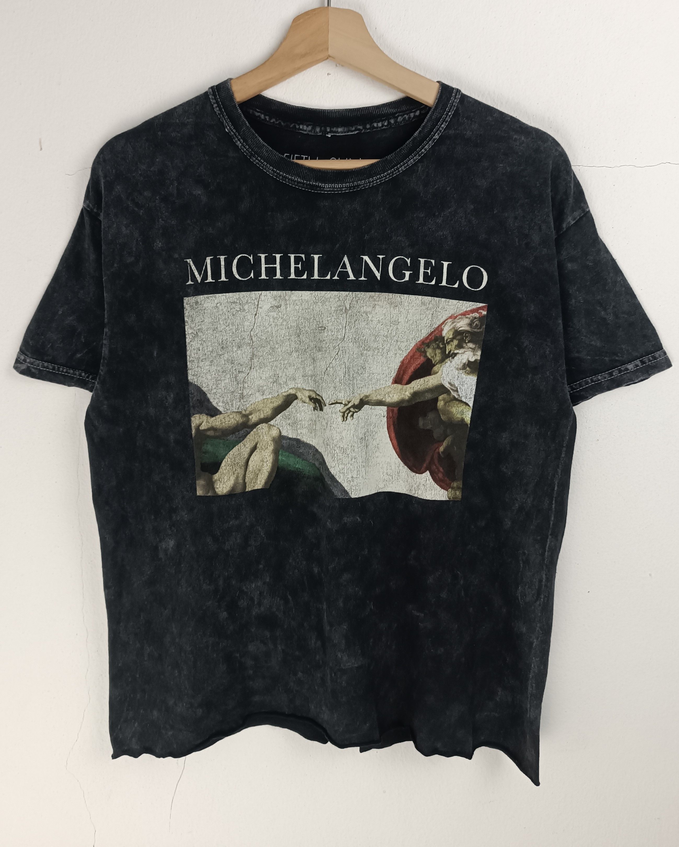 Vintage VINTAGE MICHELANGELO CREATION OF ADAM CROP TOP ART PICASSO Size US M / EU 48-50 / 2 - 3 Thumbnail