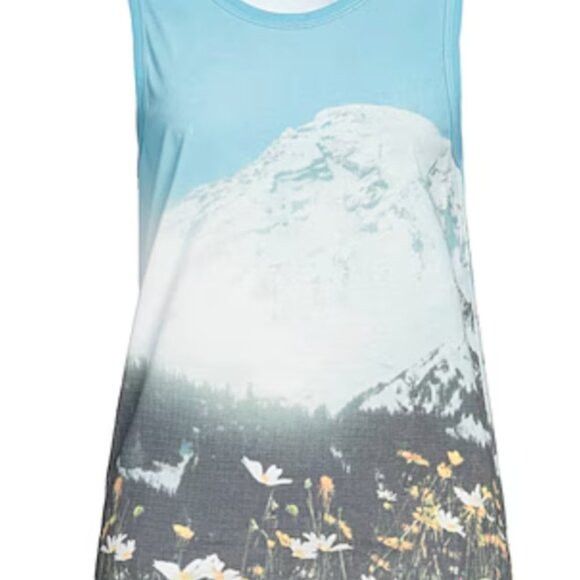 Jil Sander Jil Sander Blue and White Scenic Tank Top Size L / US 10 / IT 46 - 3 Thumbnail
