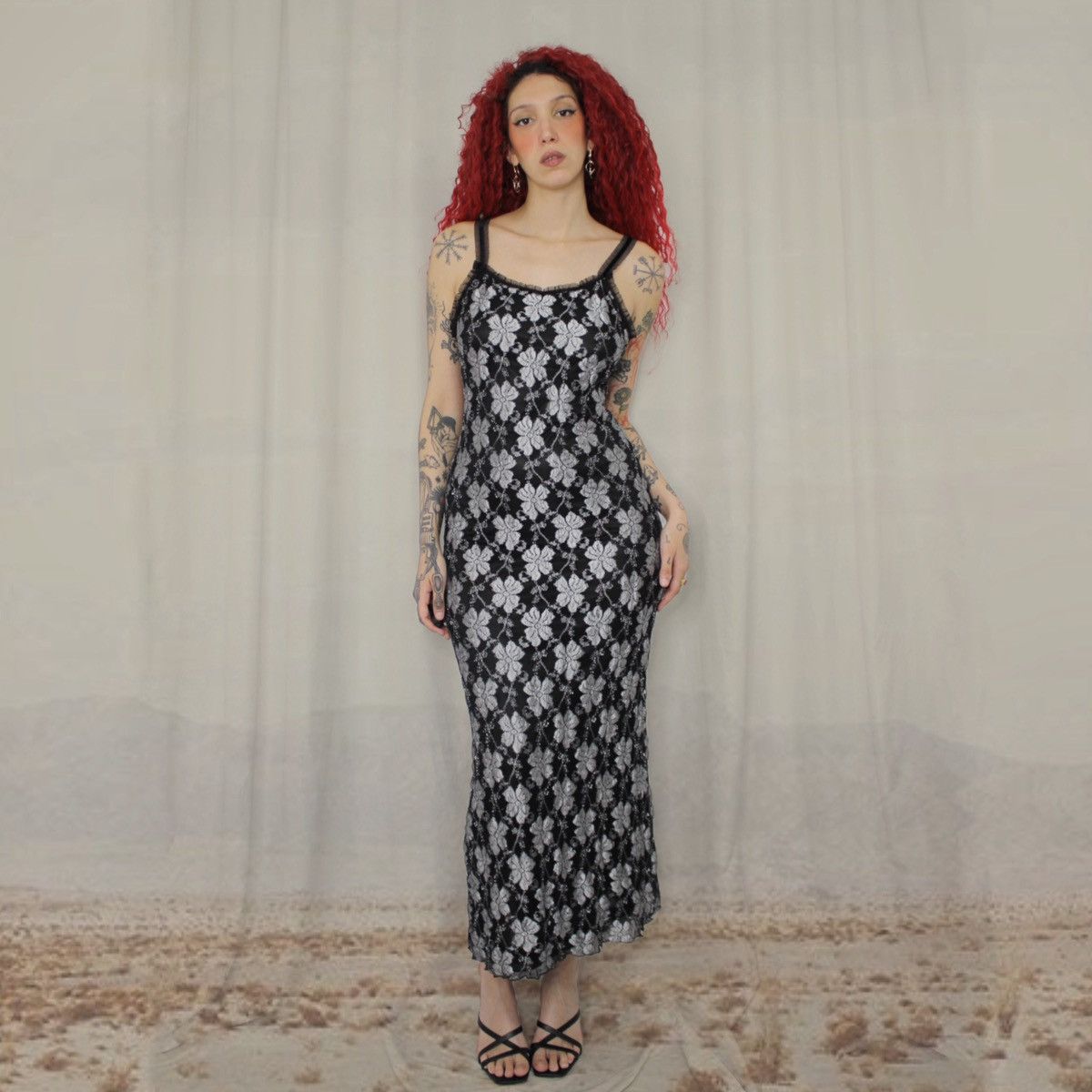 Other 🐚SILVER LACE MAXI DRESS🐚 Size M / US 6-8 / IT 42-44 - 1 Thumbnail