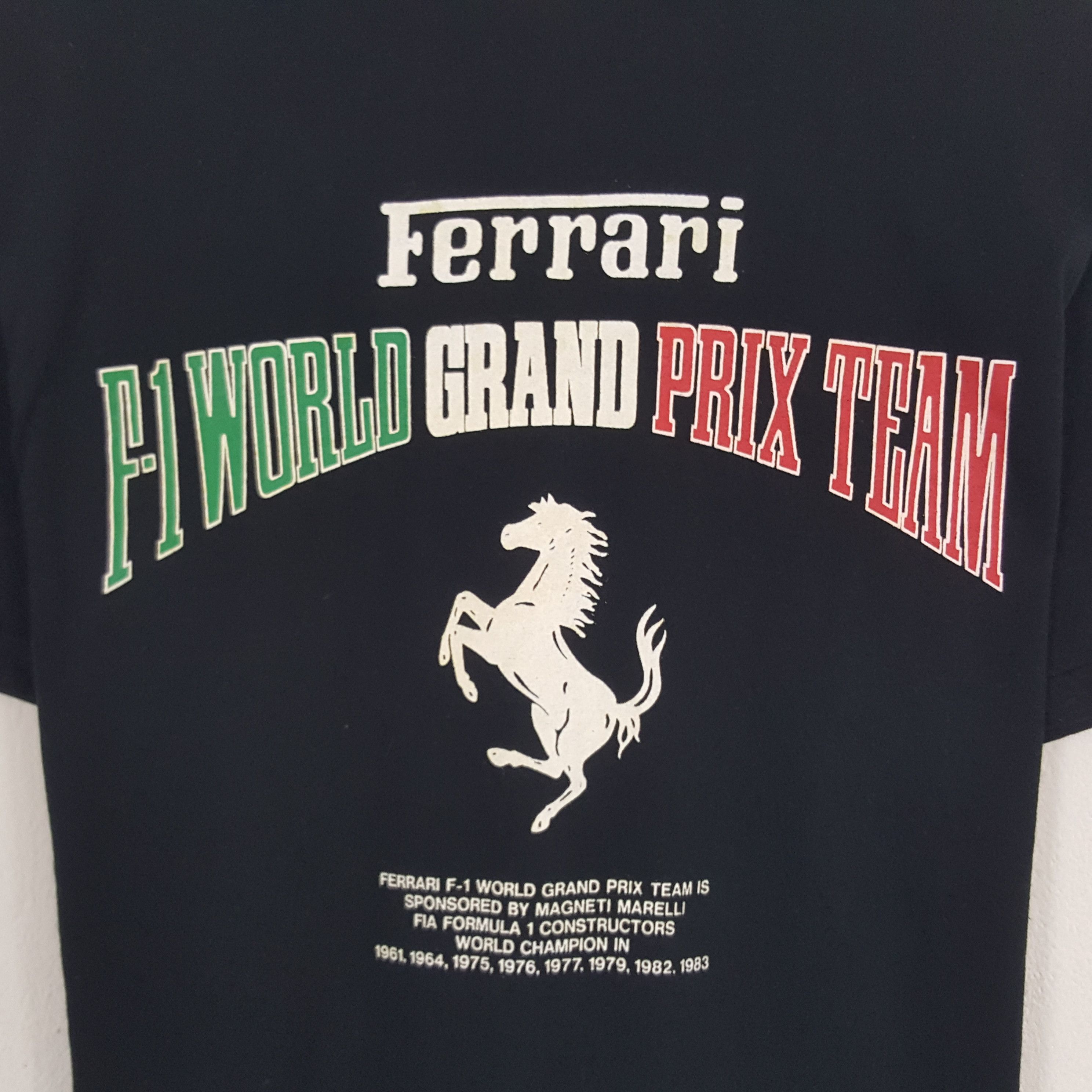 Ferrari × Vintage Vintage Ferrari F1 World Grand Prix Team Tshirt Size US M / EU 48-50 / 2 - 2 Thumbnail