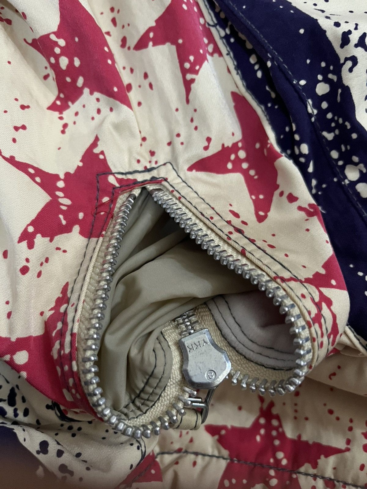 JET SET 1990s all over printed usa flag anorak #H2 Size US M / EU 48-50 / 2 - 8 Thumbnail