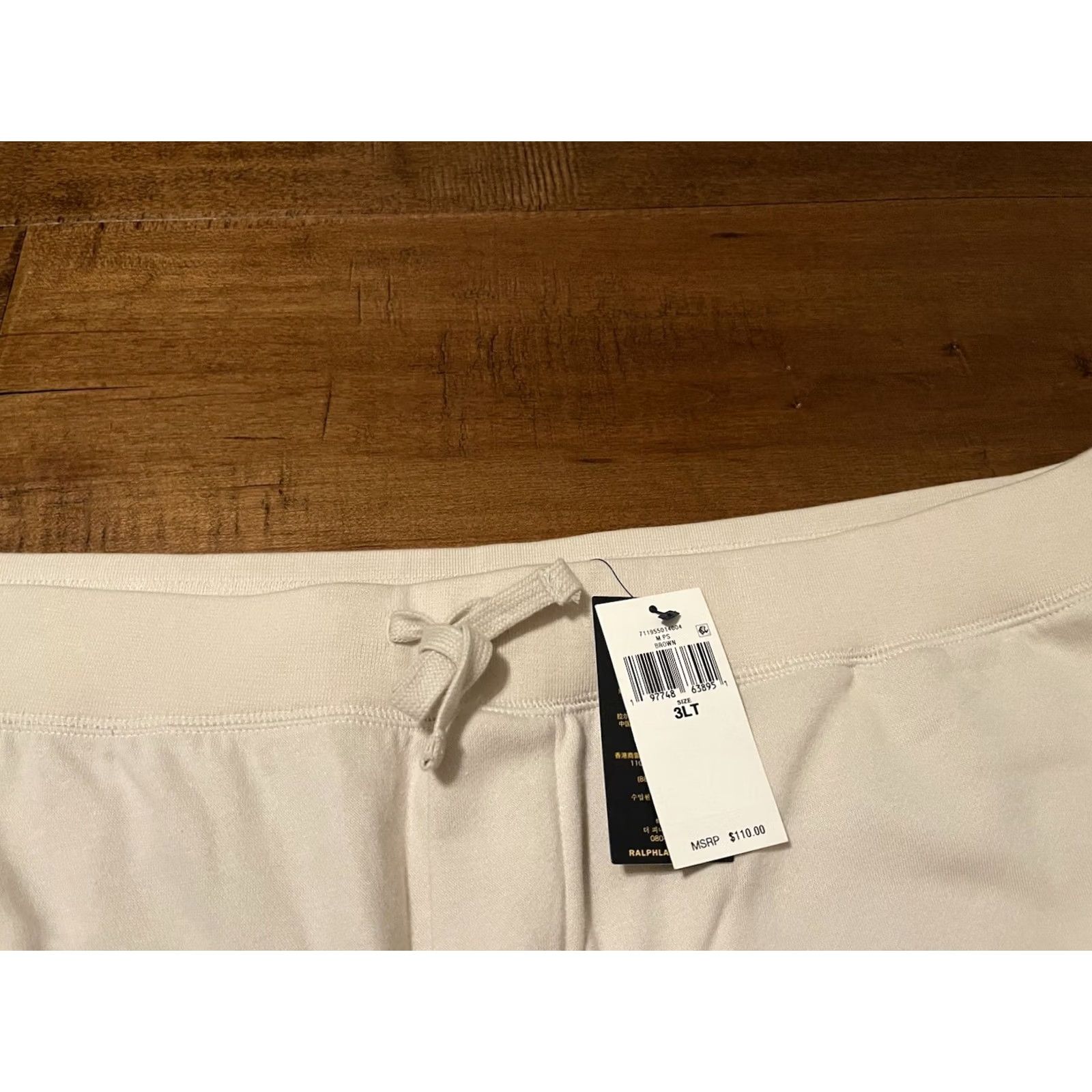 Polo Ralph Lauren Polo Ralph Lauren Sweat Short Men's Big/Tall 3XLT Beige Big Pony Logo New Size US XXL / EU 58 / 5 - 2 Thumbnail