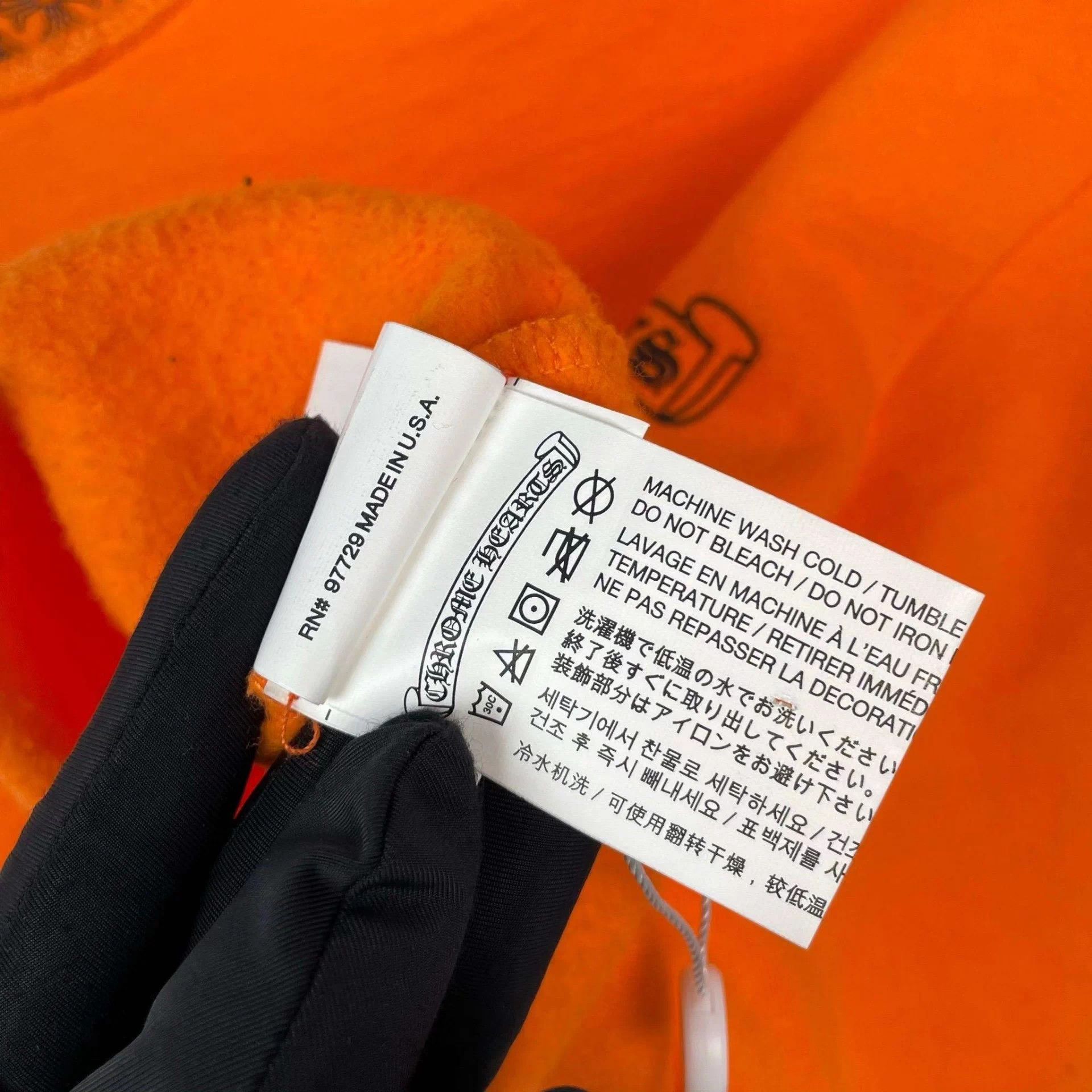 Chrome Hearts Chrome Hearts cotton short sweatshirt 170/92B orange Size M / US 6-8 / IT 42-44 - 8 Thumbnail