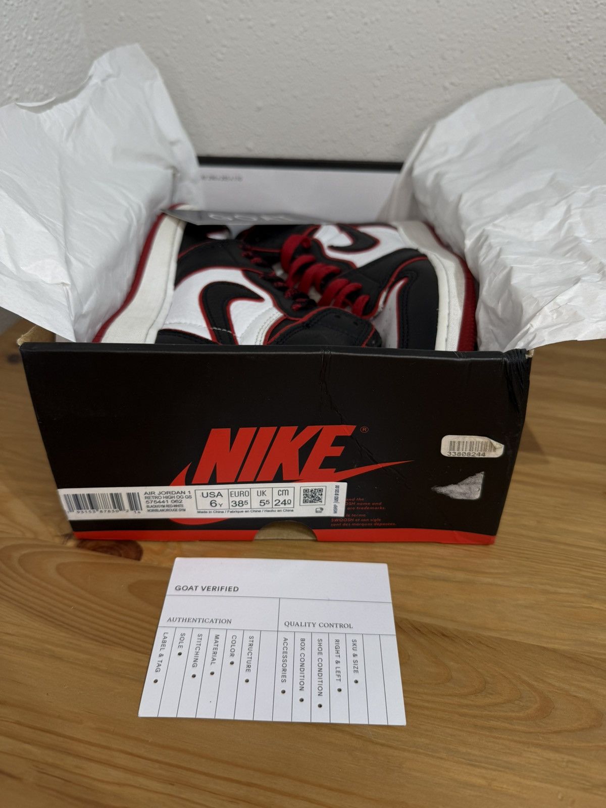 Nike Nike Air Jordan 1 Retro High Bloodline Size US 8 / IT 38 - 8 Thumbnail