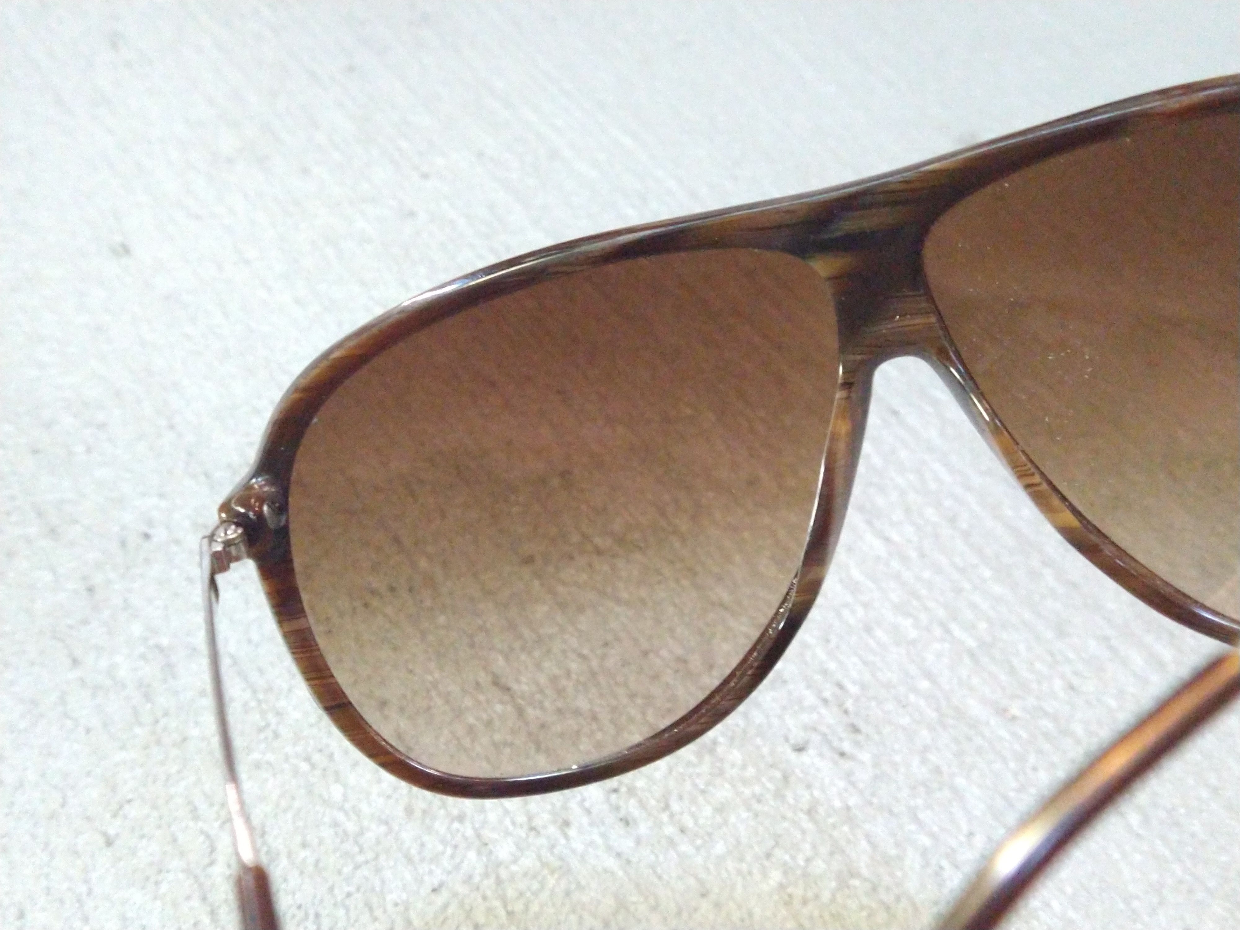 Versace Versace Aviator Sunglasses Brown Tortoise Havana Italy Size ONE SIZE - 8 Thumbnail