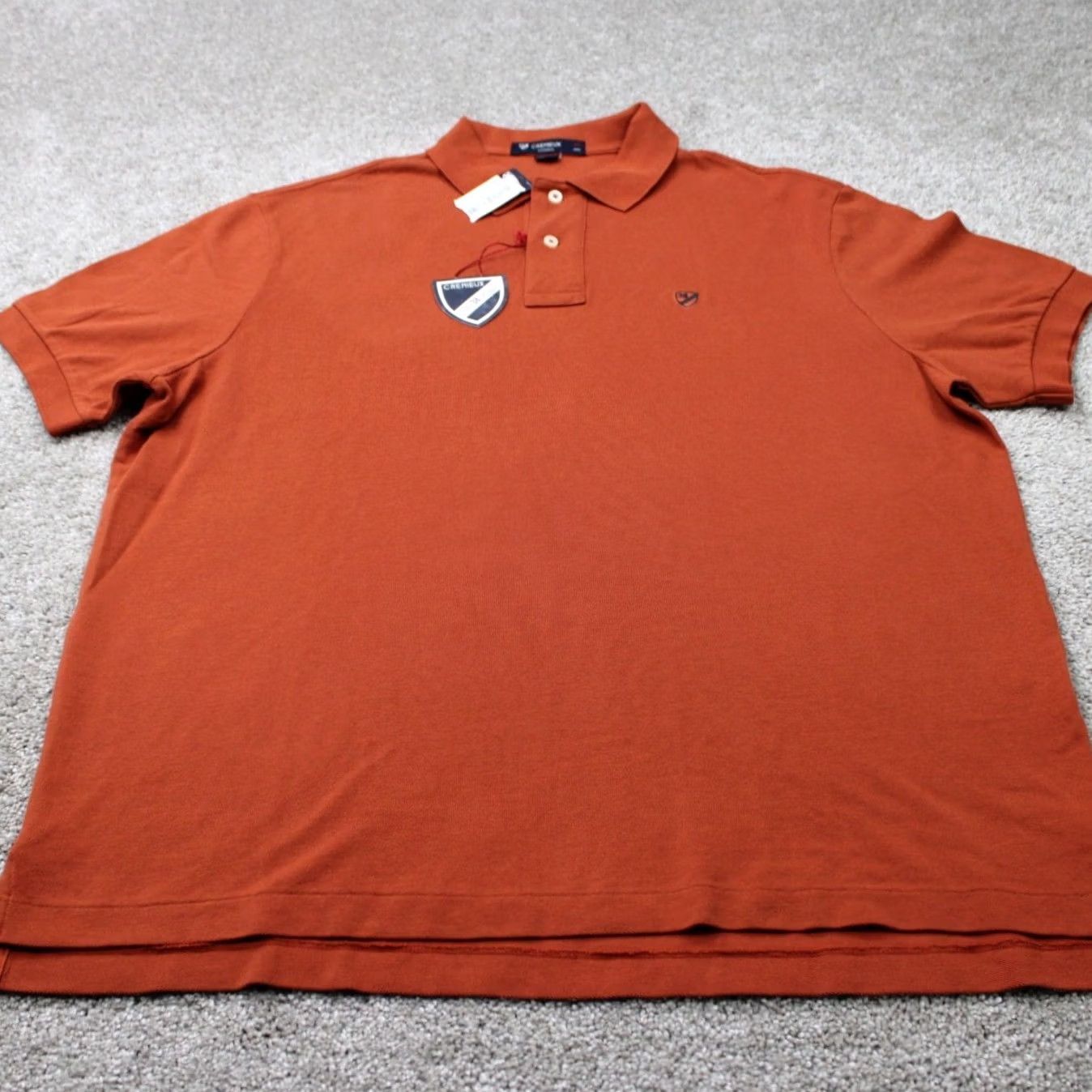 Cremieux Cremieux Classics Polo Shirt Mens XL Orange NWT 100% Cotton S/S Pique Short Sleeve Button-Down Casual Sportsman Style Comfort Fit Size US XL / EU 56 / 4 - 2 Thumbnail
