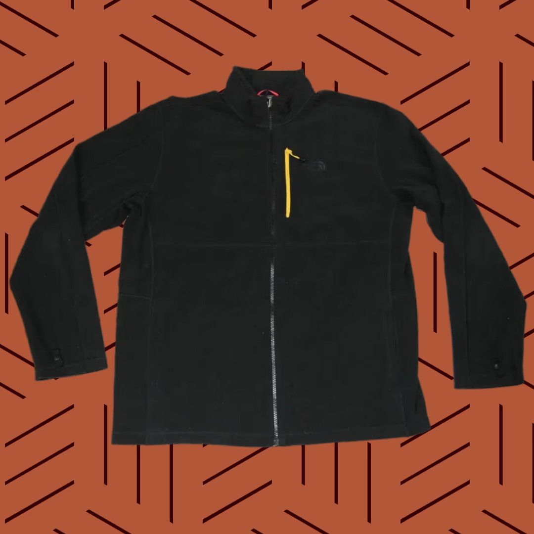 The North Face THE NORTH FACE MENS JACKET FLEECE LINED ZIP UP MID WEIGHT BLACK XL Size US XL / EU 56 / 4 - 1 Thumbnail